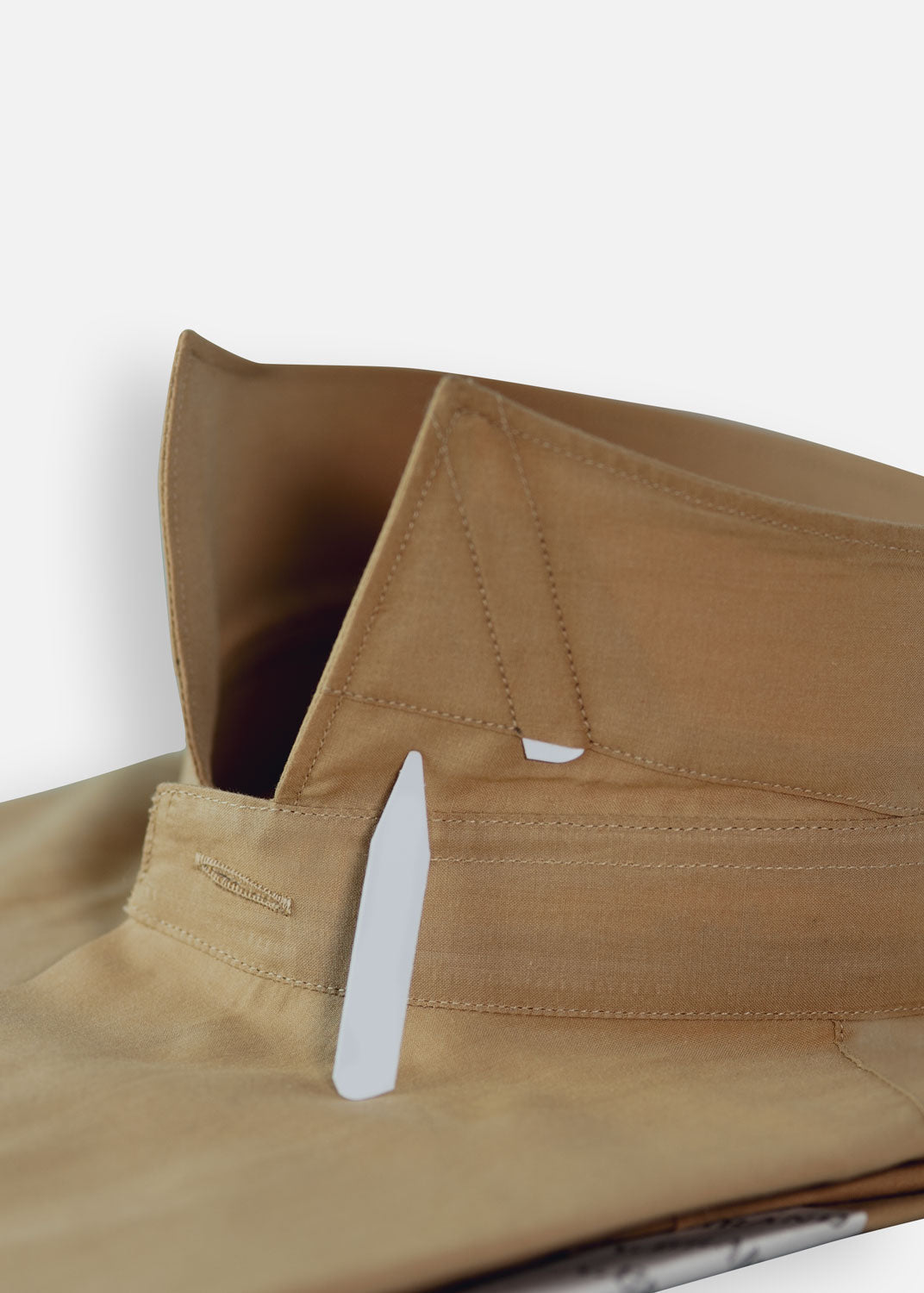 cotton Formal Shirt in Tan brown