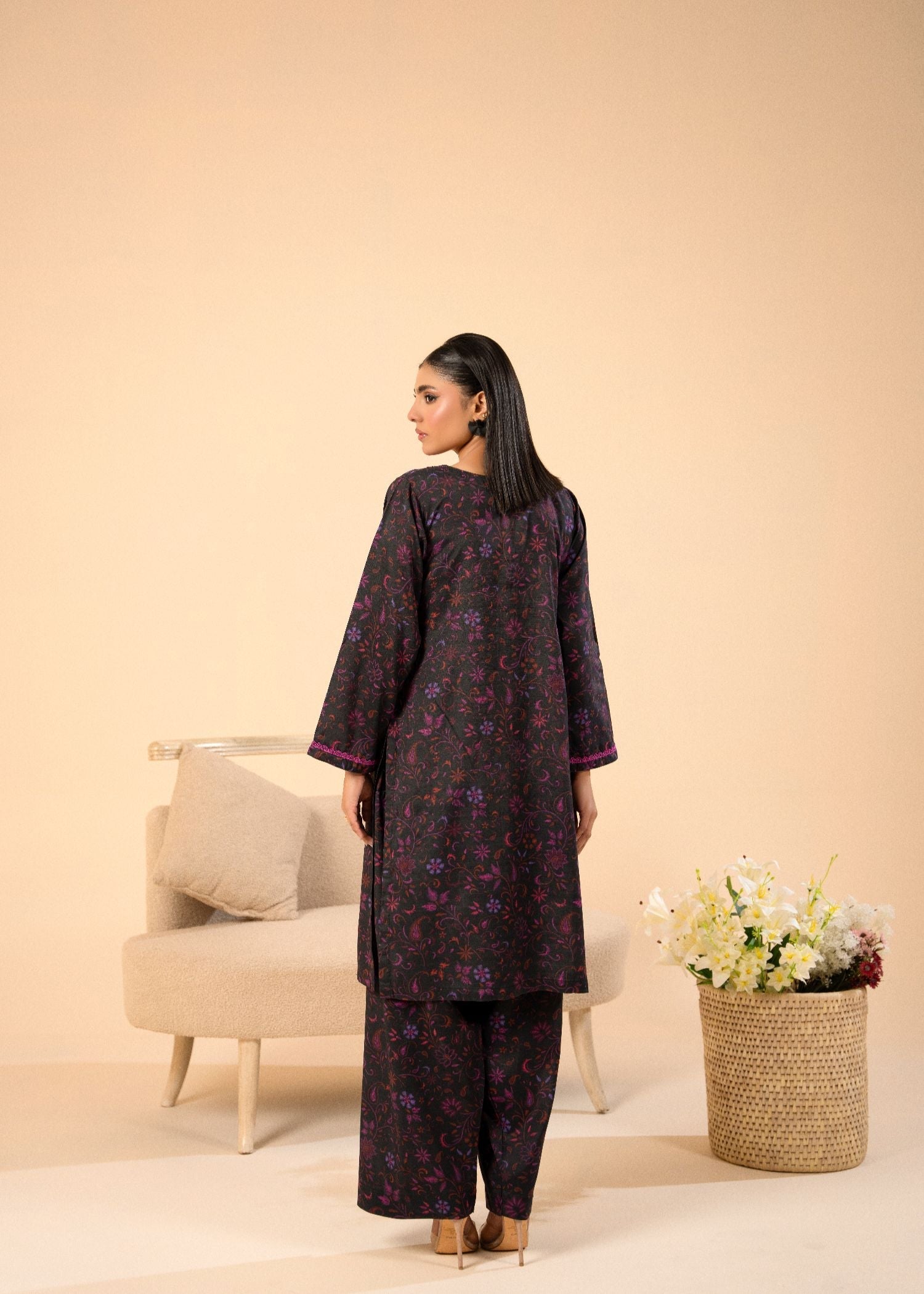 viscose Co Ord Sets in Plum