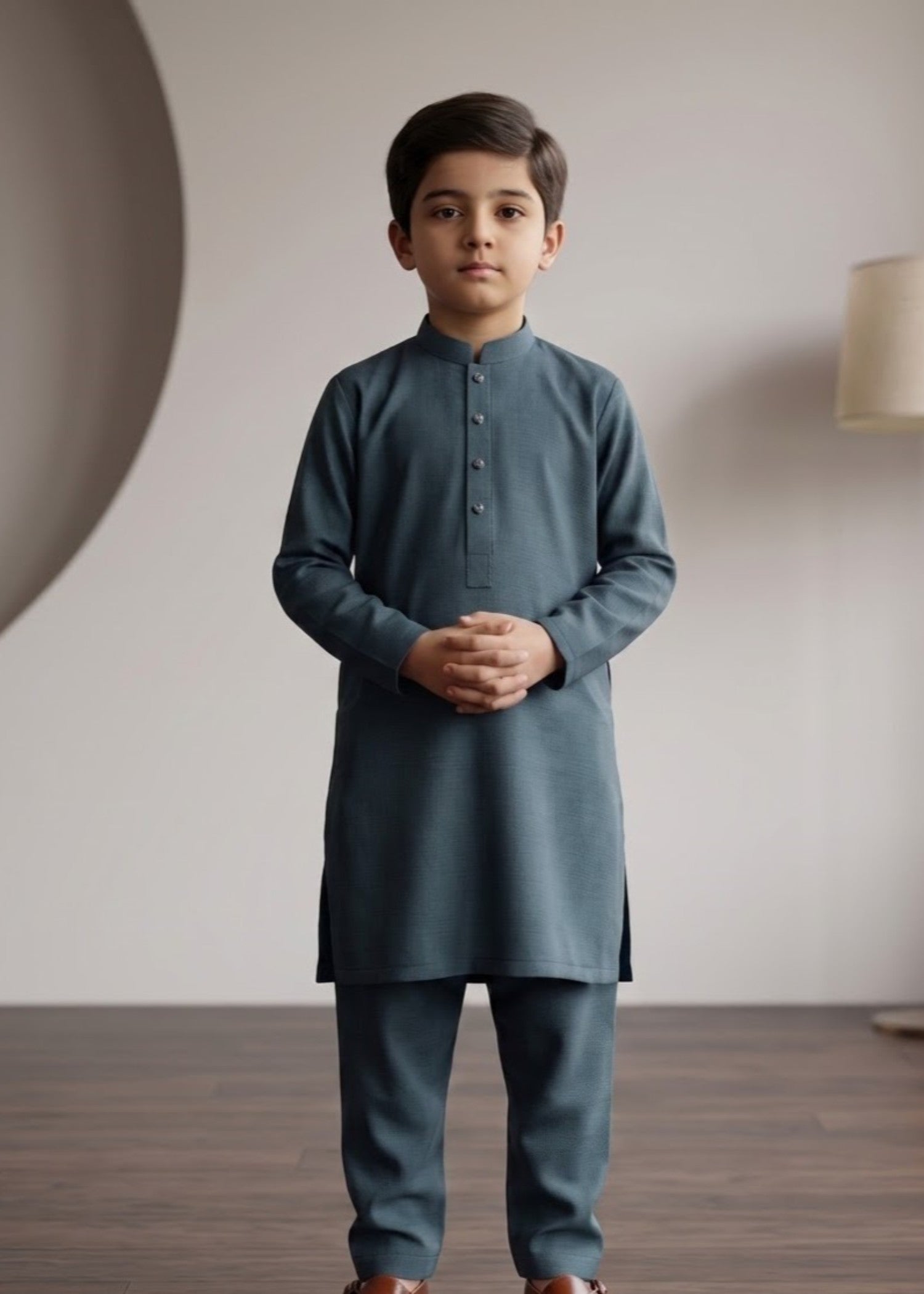 wash & wear Kurta Set in Teal