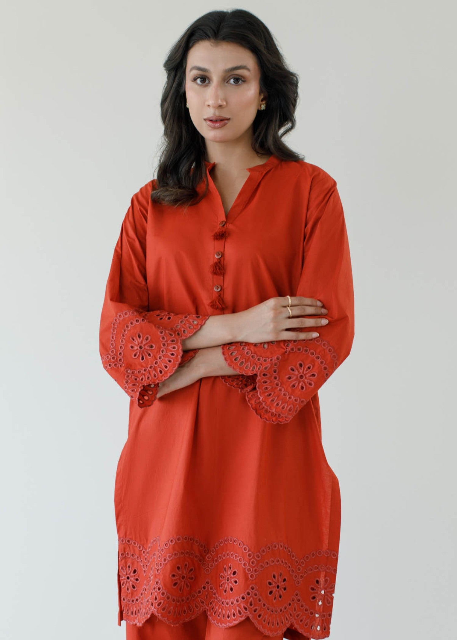 cambric Co Ord Sets in Rust red