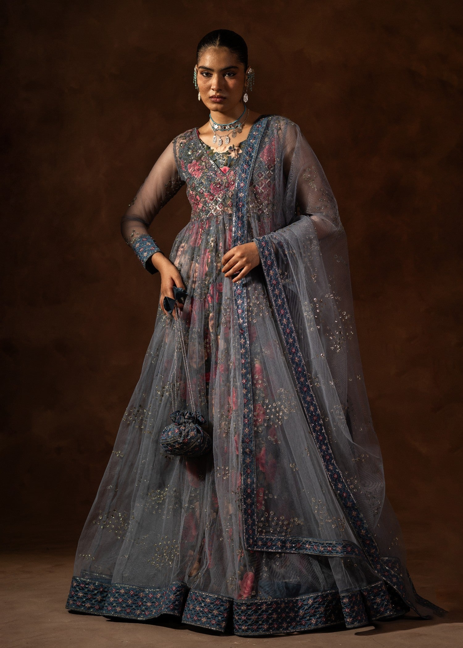 net Maxi in Cool grey