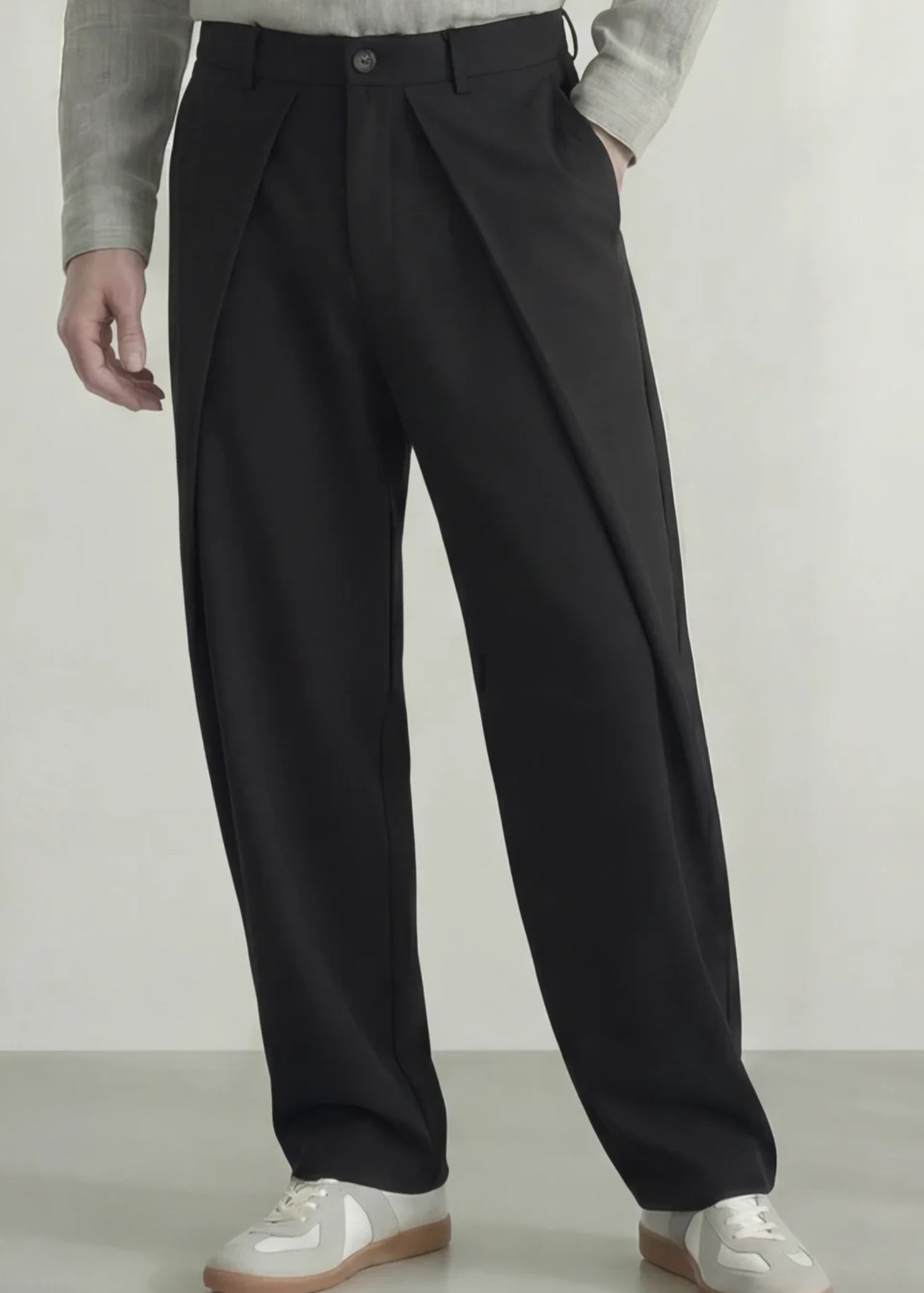 polyester Pants in Black