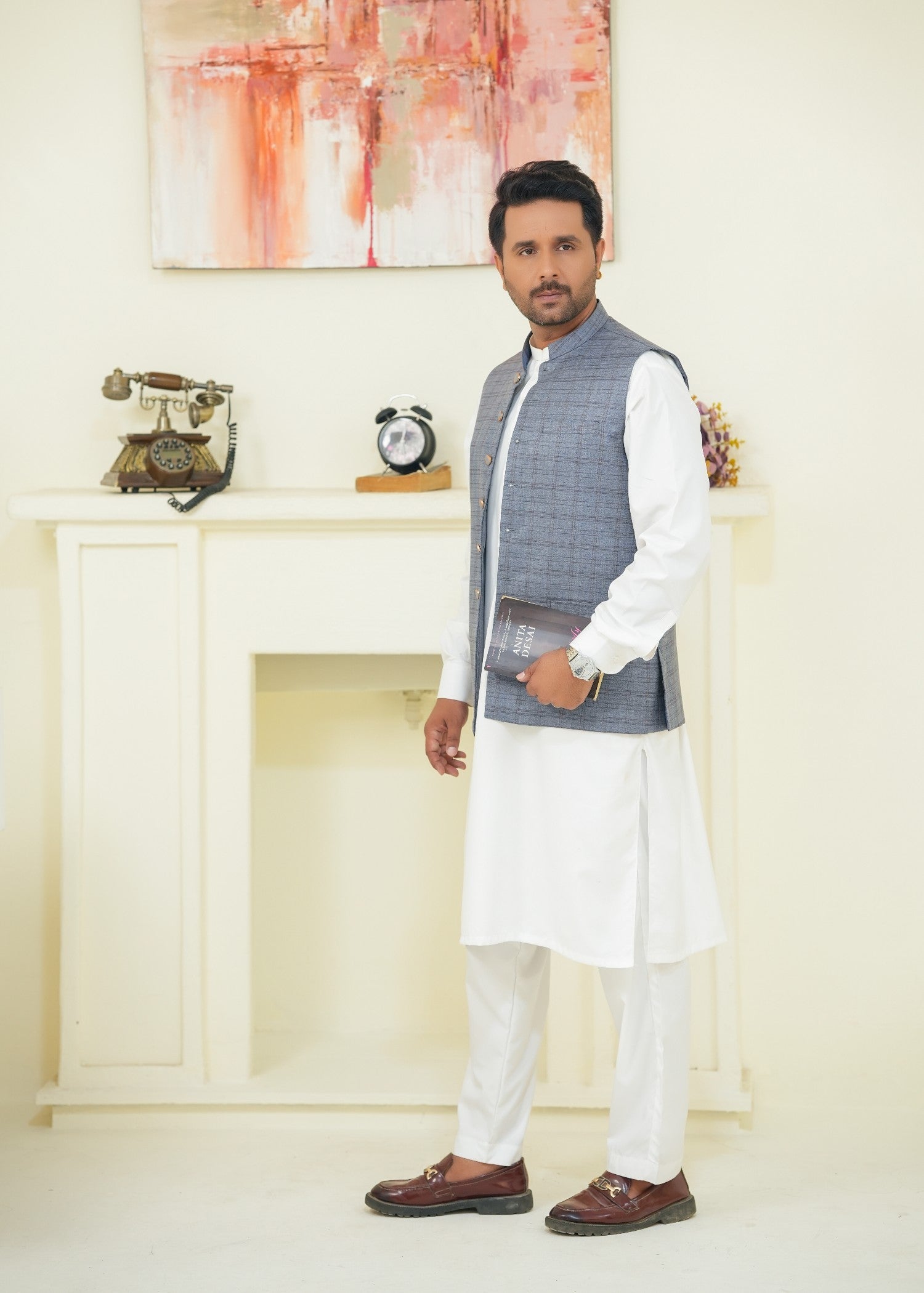 suiting Waistcoat in Light grey