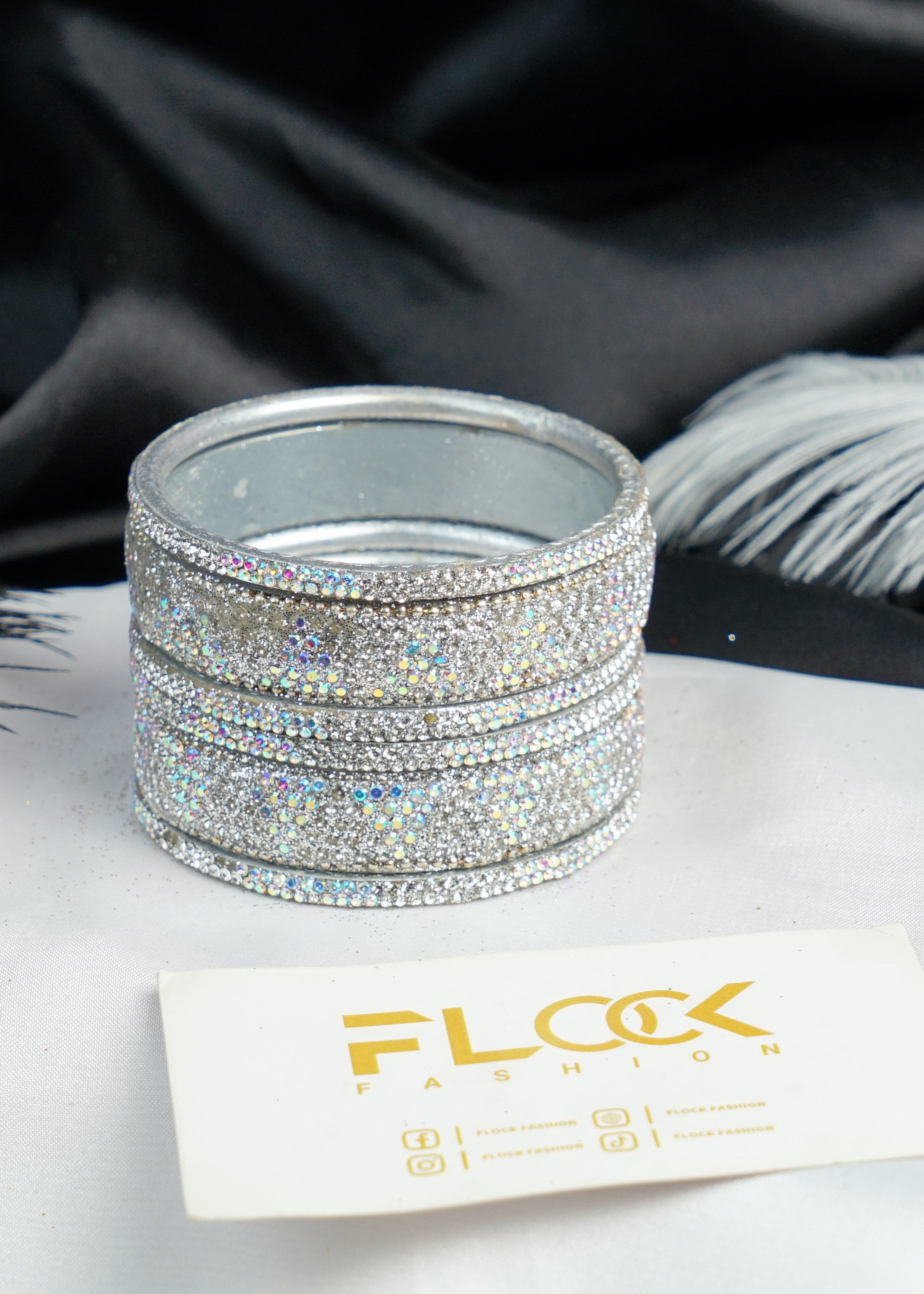 Bangles in Silver Color by - Trendy Women Bangles WLA3970