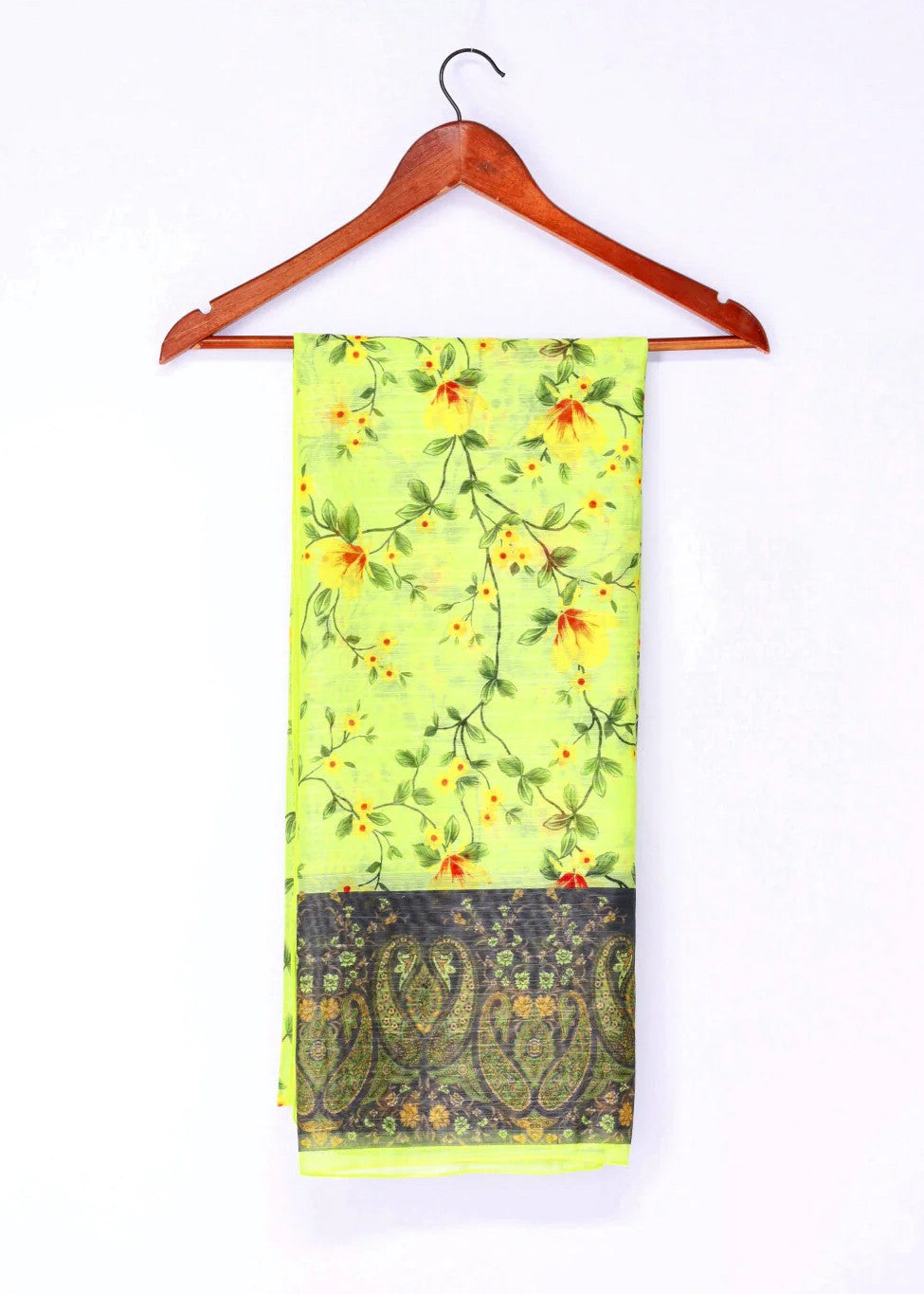 lawn Kurta Set in Neon green