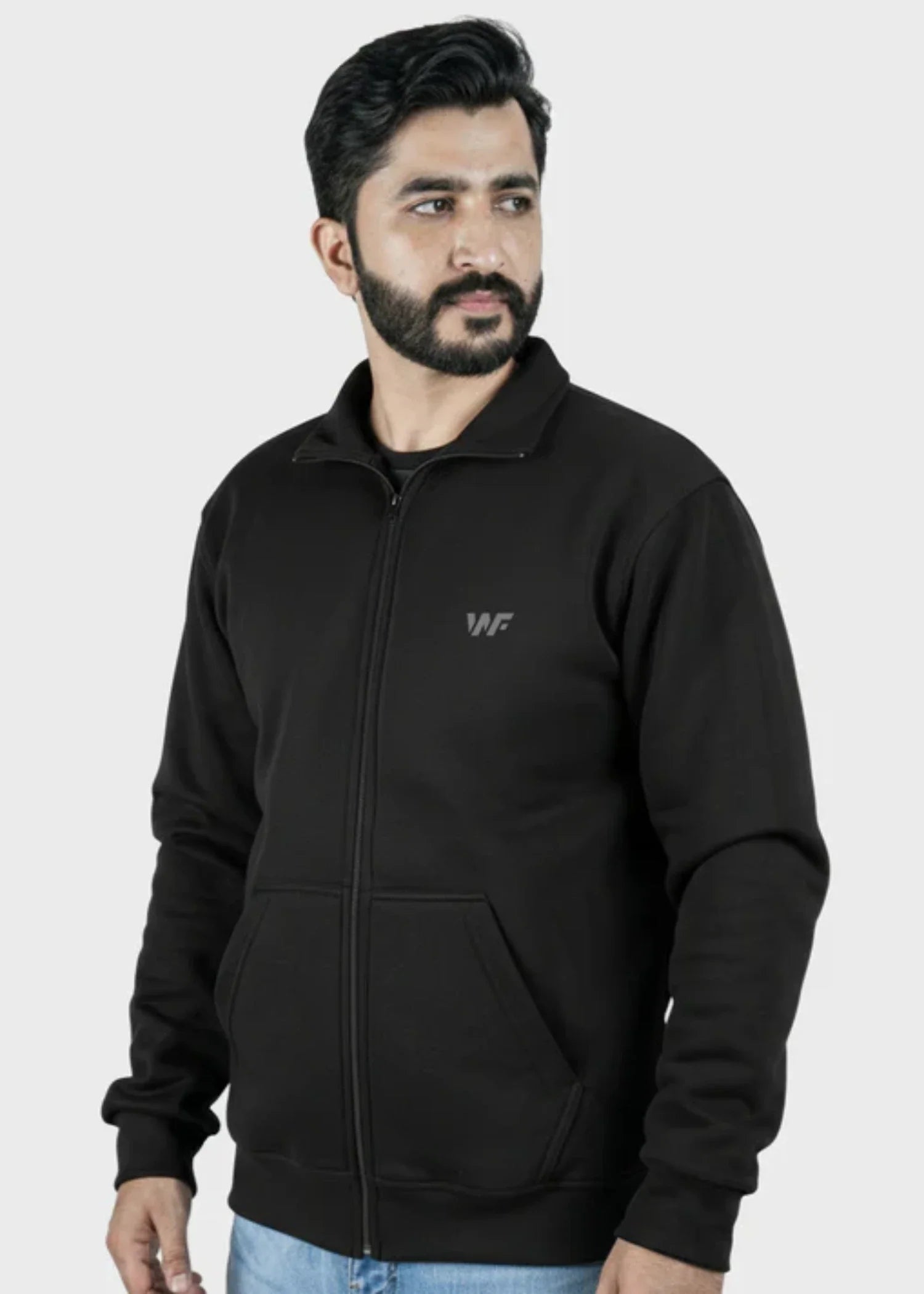 fleece Jacket in Black by Wear To Fit