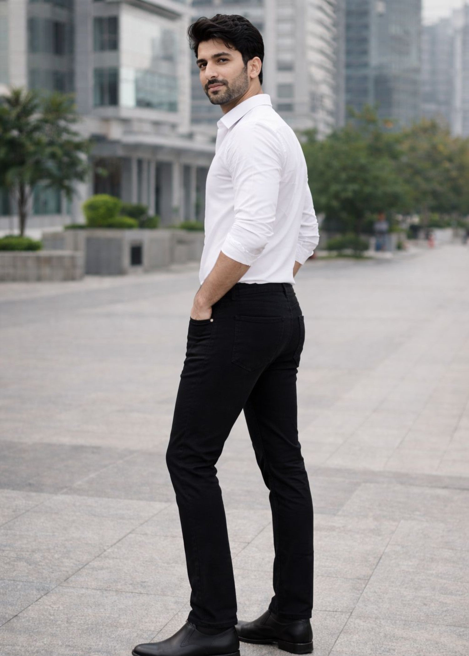 denim Pants in Black