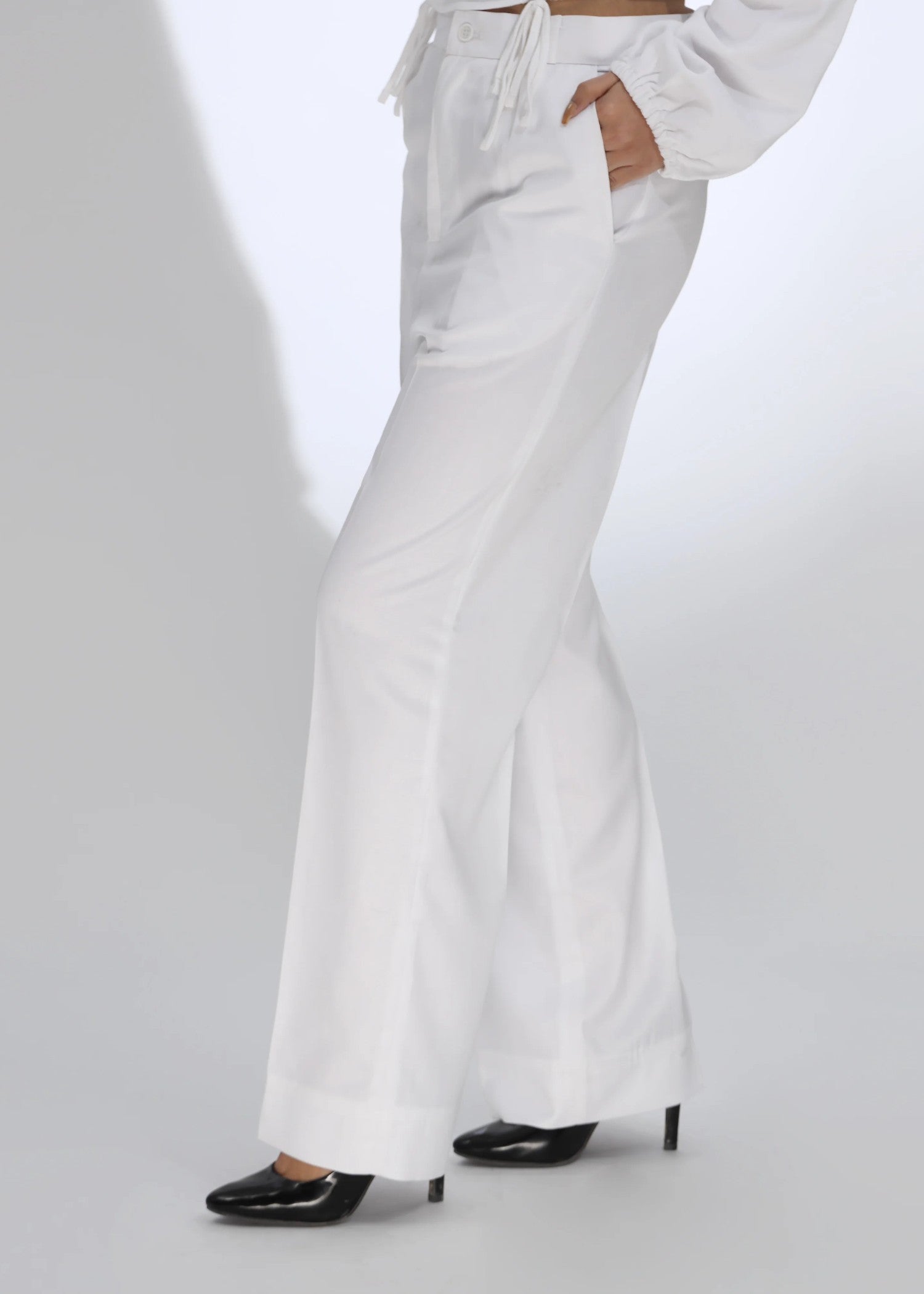 polycotton Pants in White