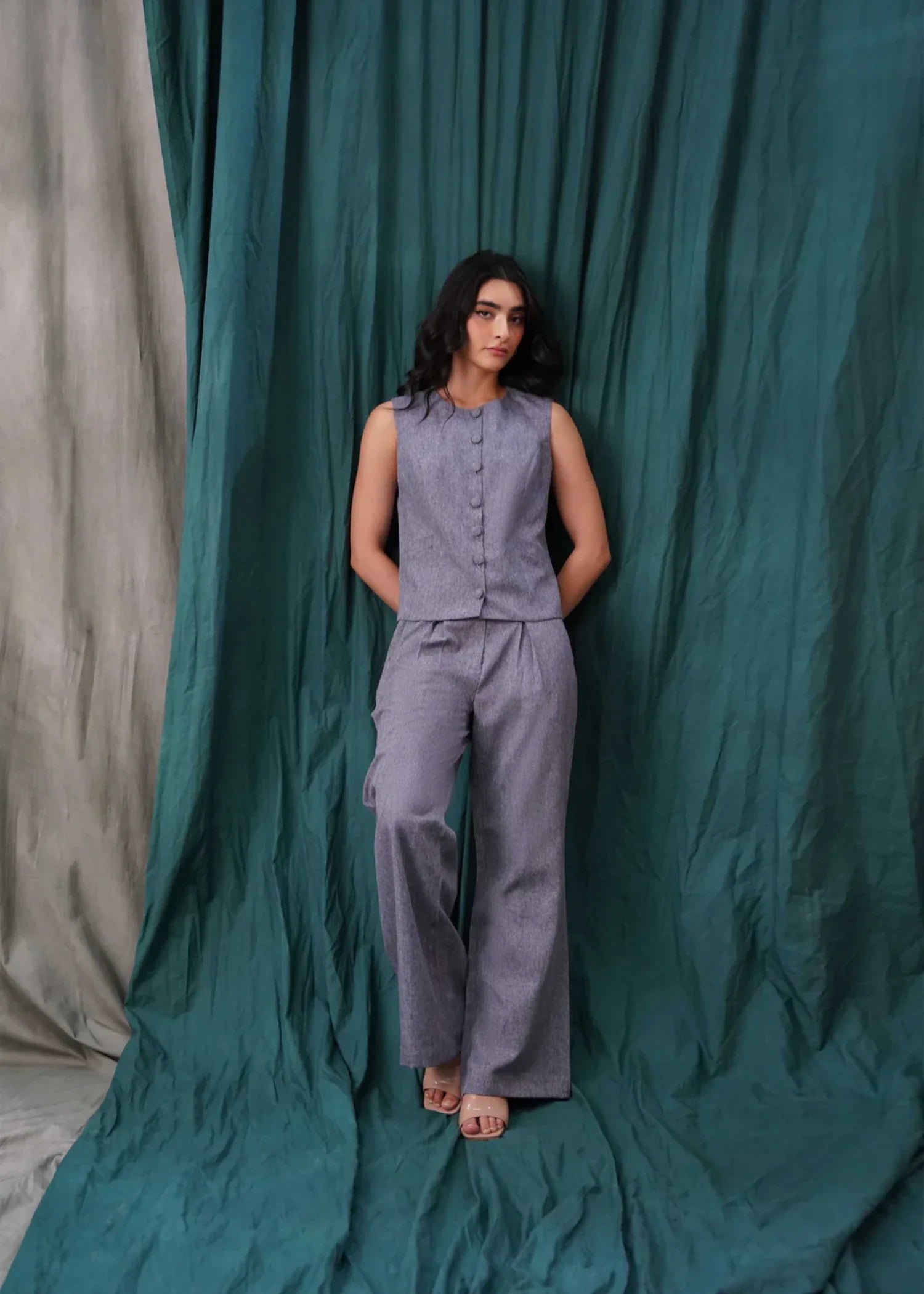 cotton Top in Lavender grey