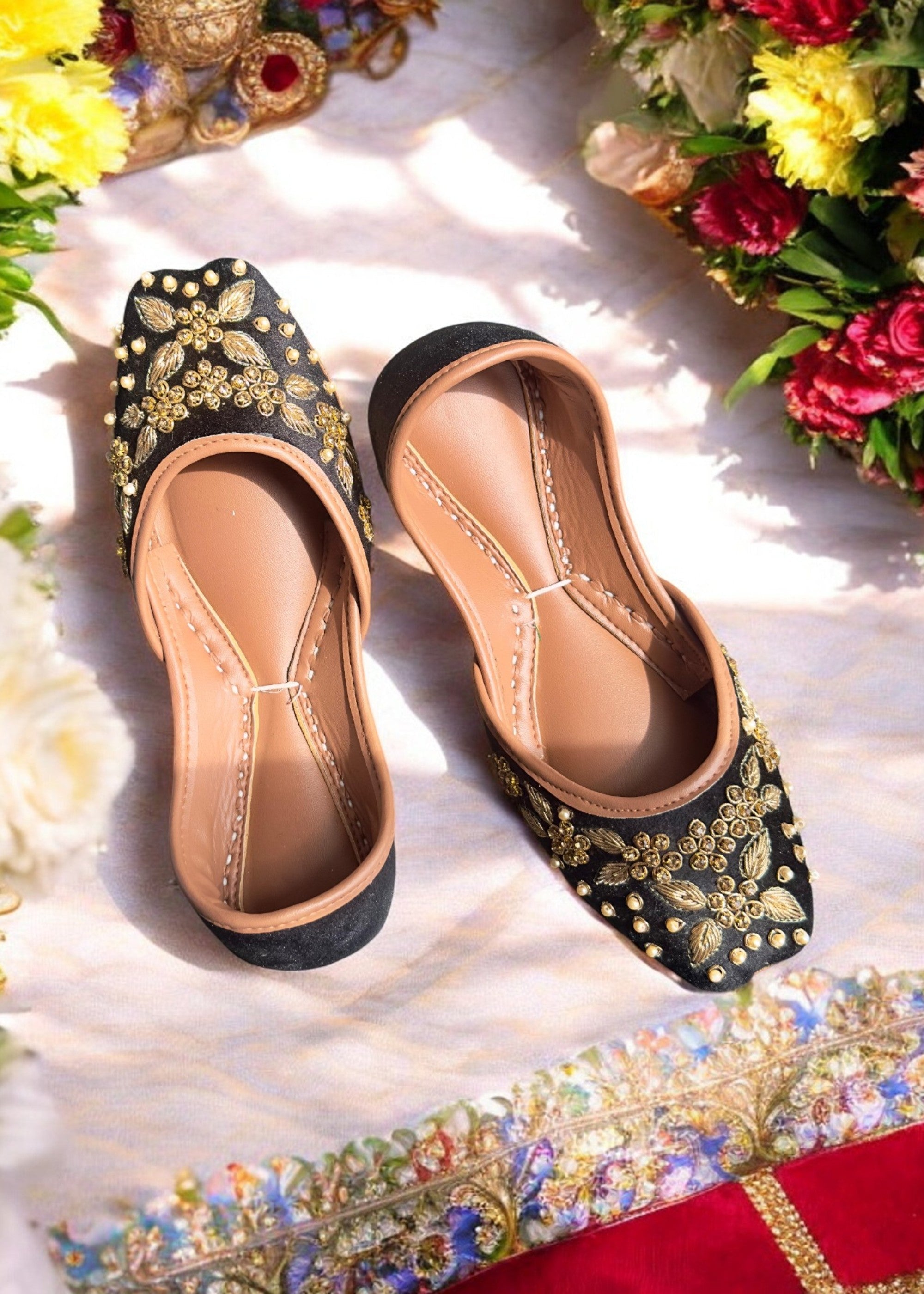 Khussa in Black by - High Quality Women Khussa FGC9976