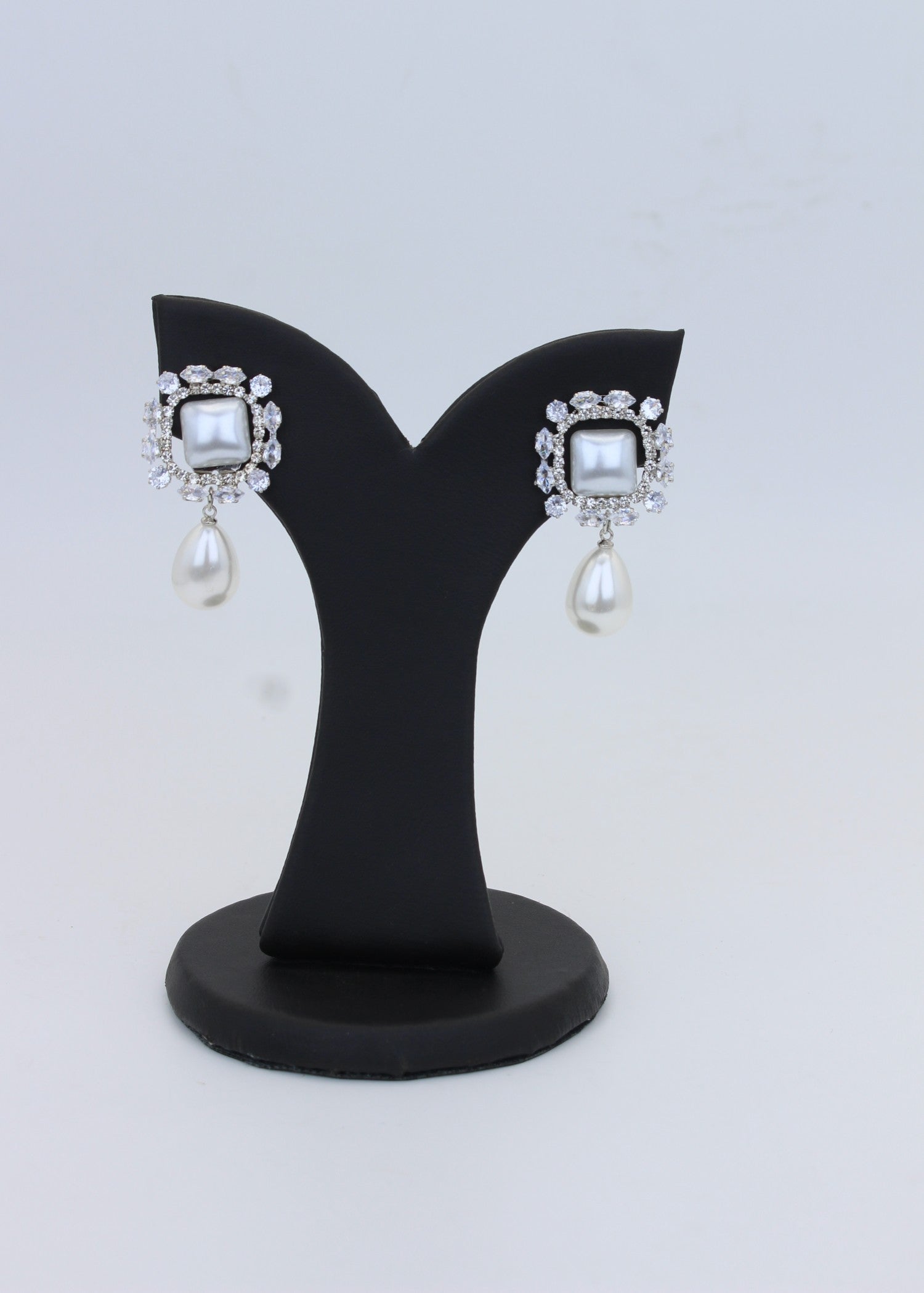 Earrings in White Color by - Trendy Women Earrings TMT3860