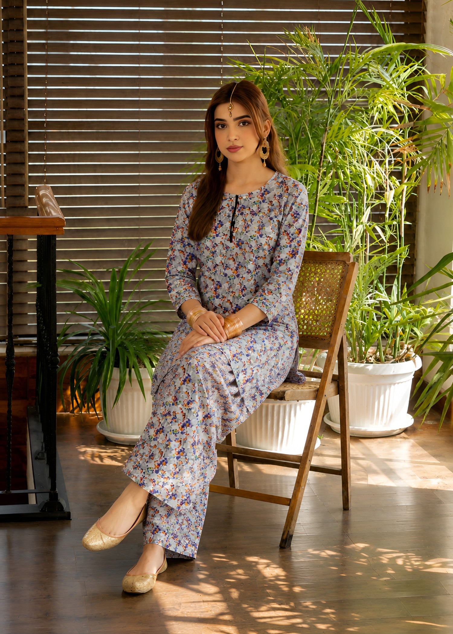 linen Co Ord Sets in Steal grey