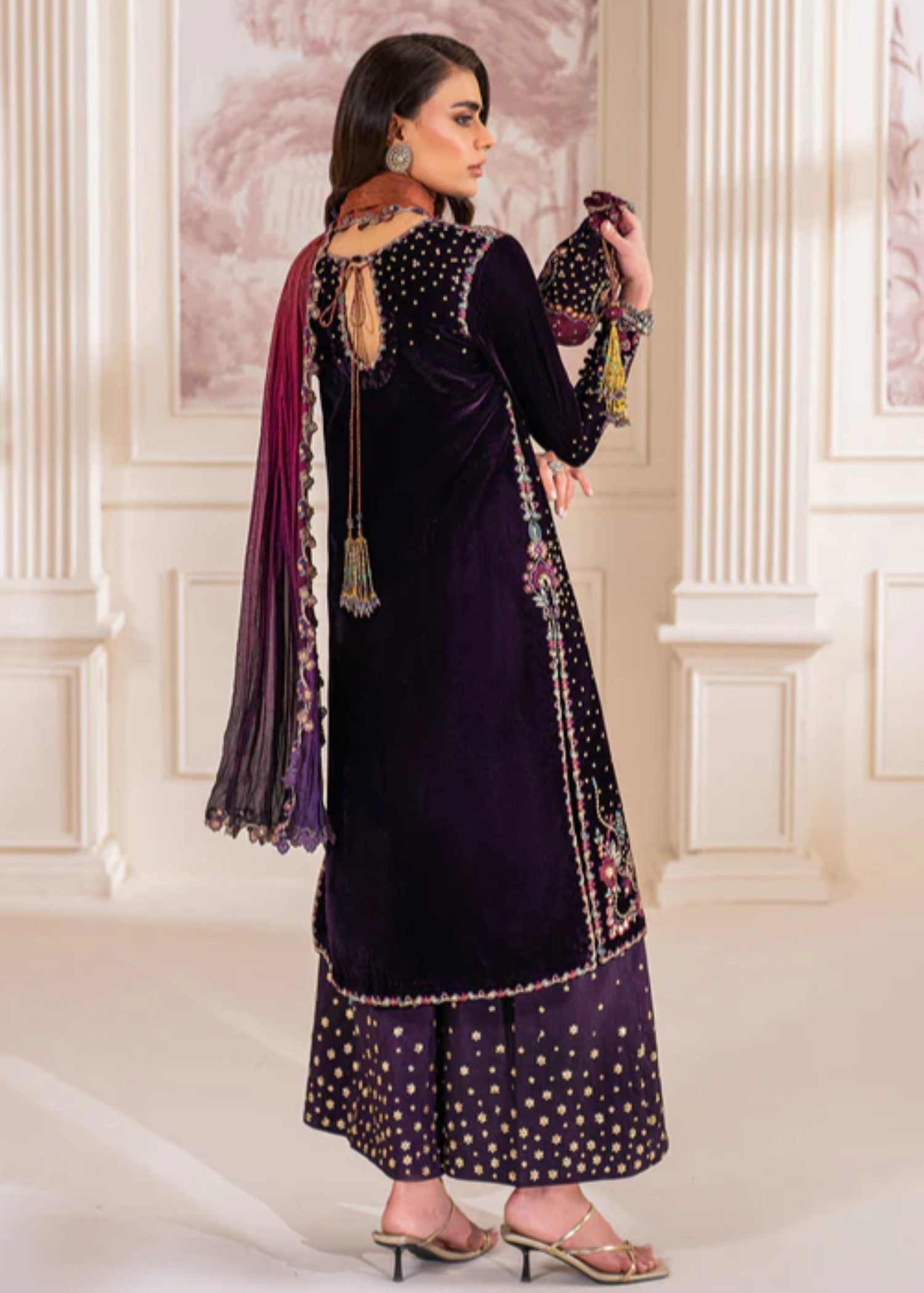 velvet Unstitched in Deep purple
