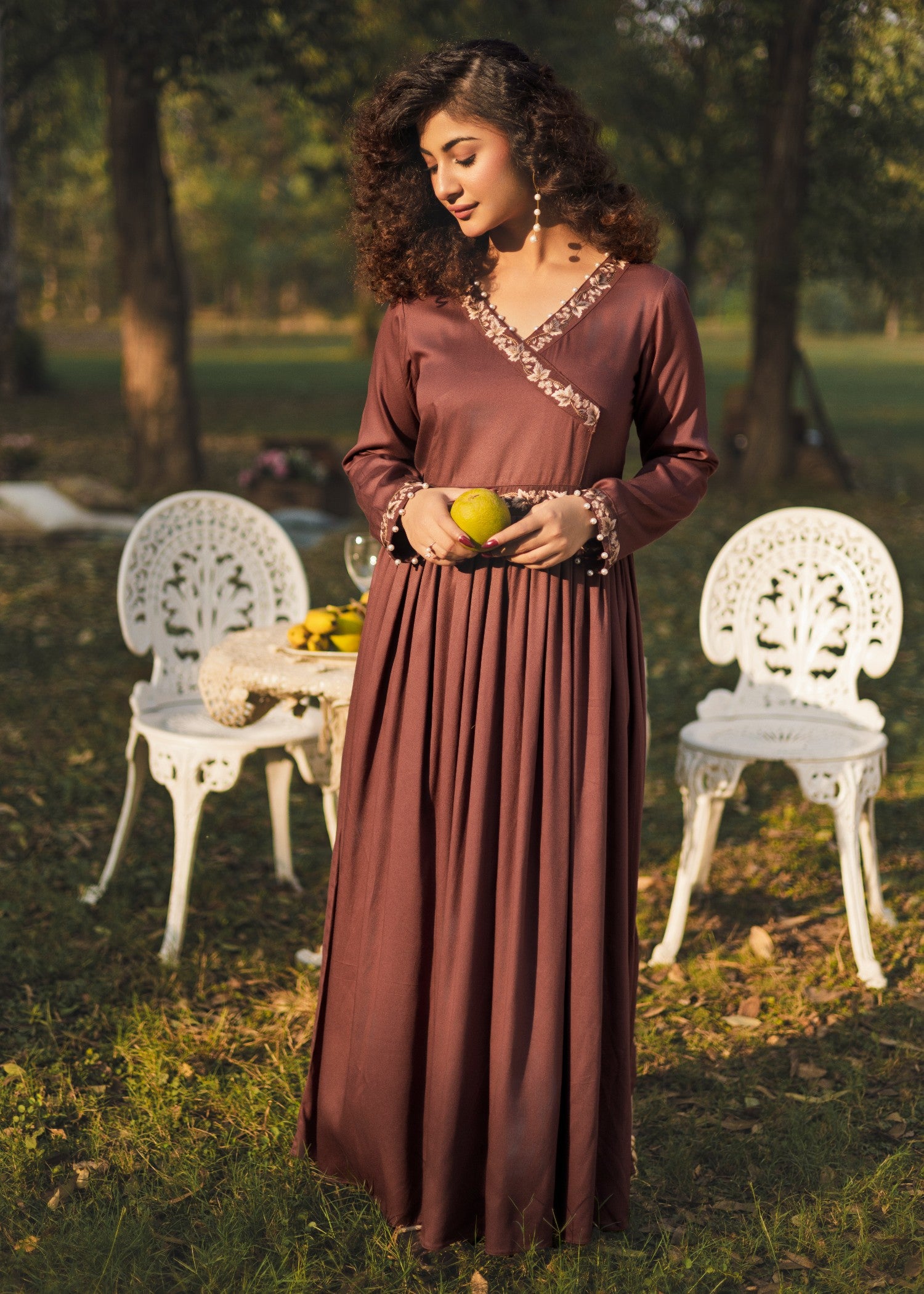 pure marina Maxi in Chocolate brown