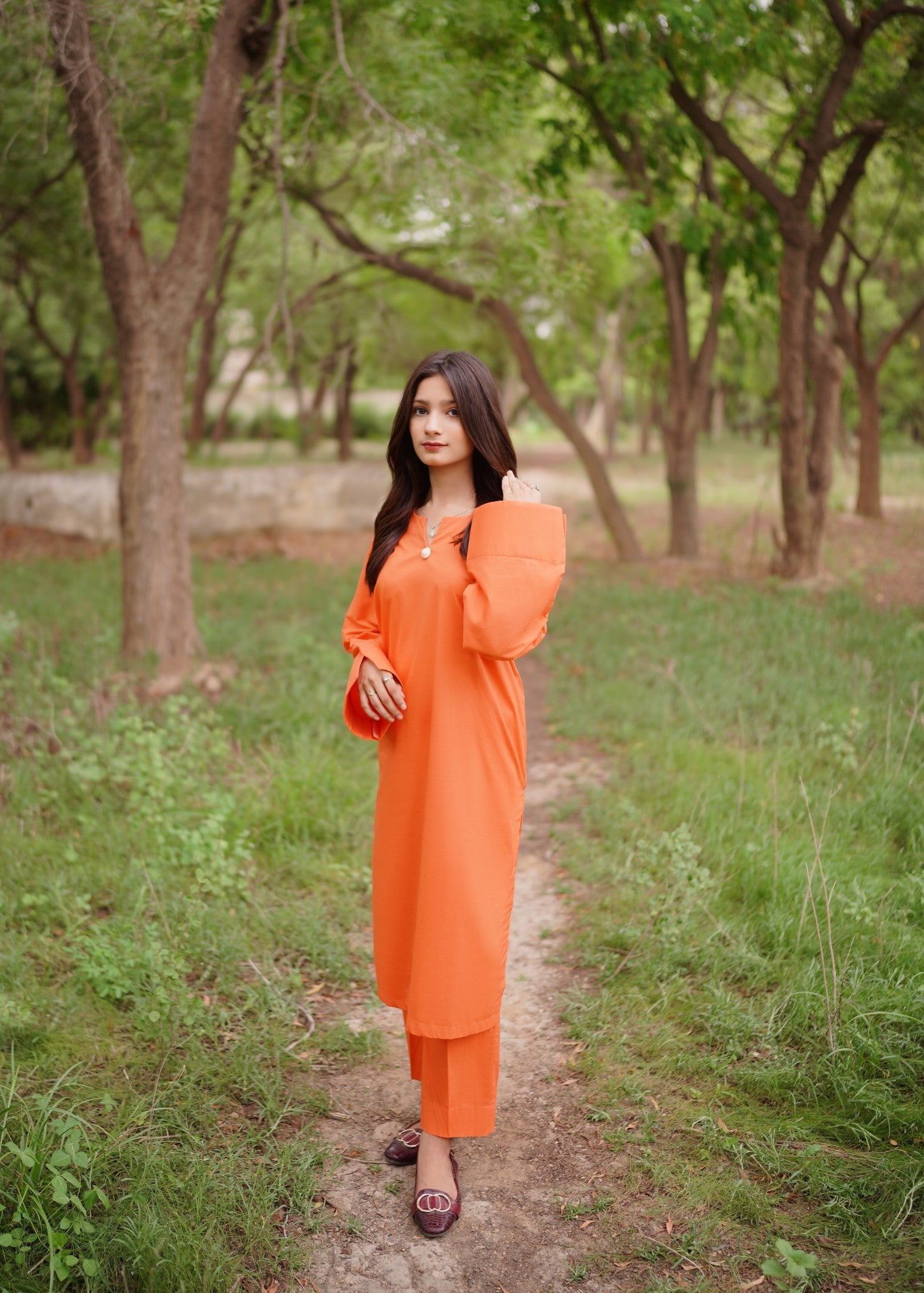 cotton Co Ord Sets in Orange
