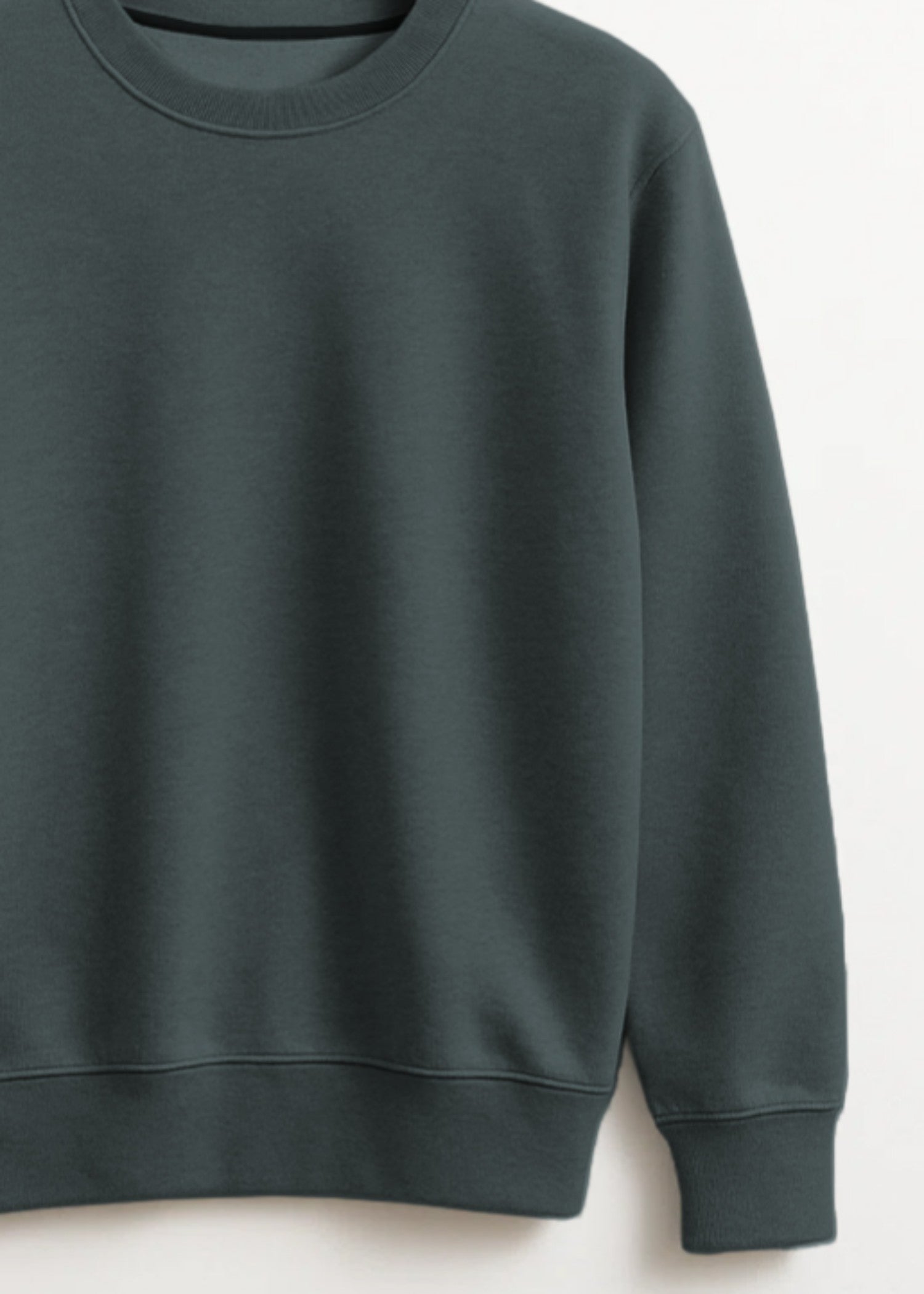 fleece Sweatshirt in Fern green