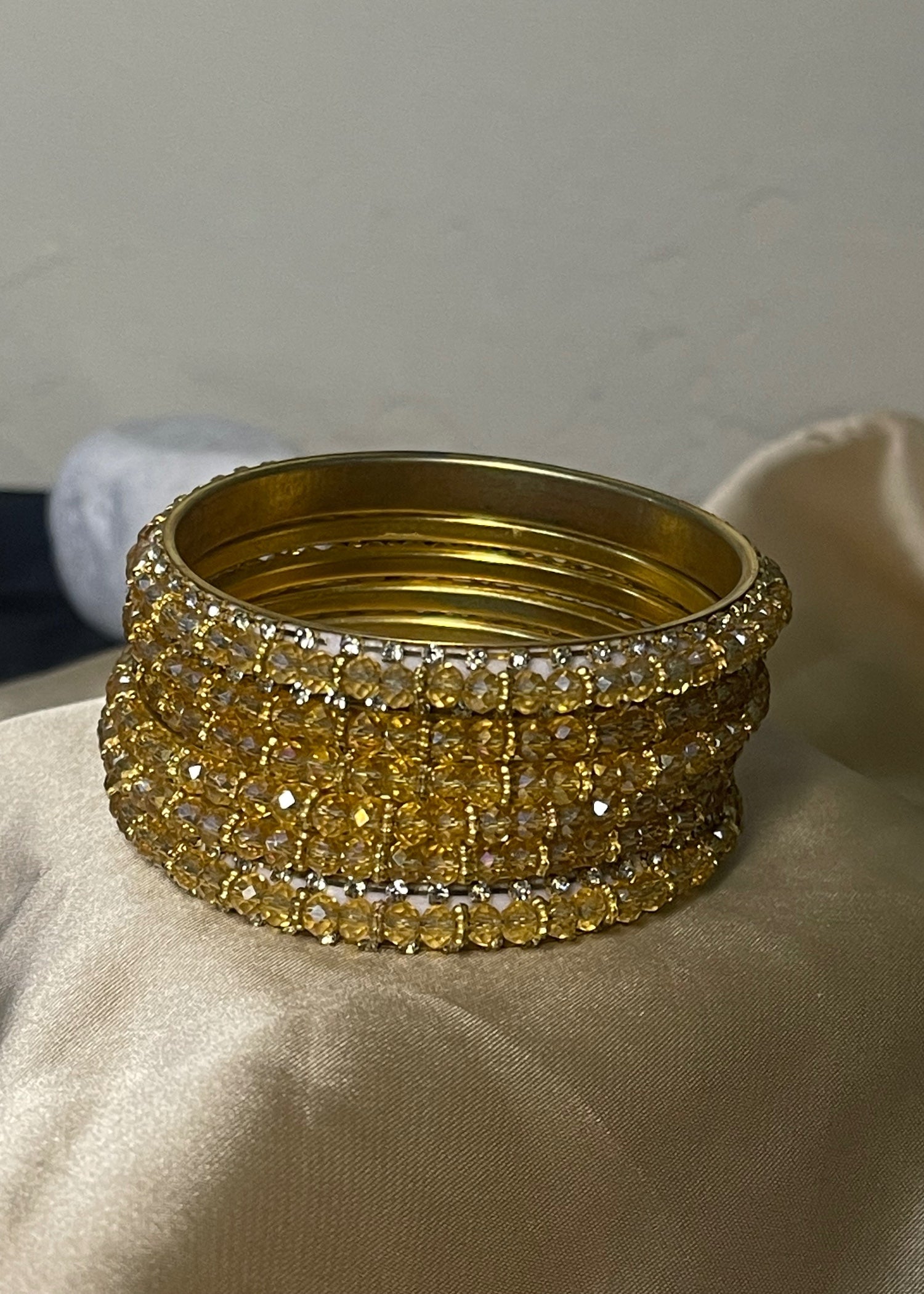 Bangles in Champagne Color by - Trendy Women Bangles VJK3850