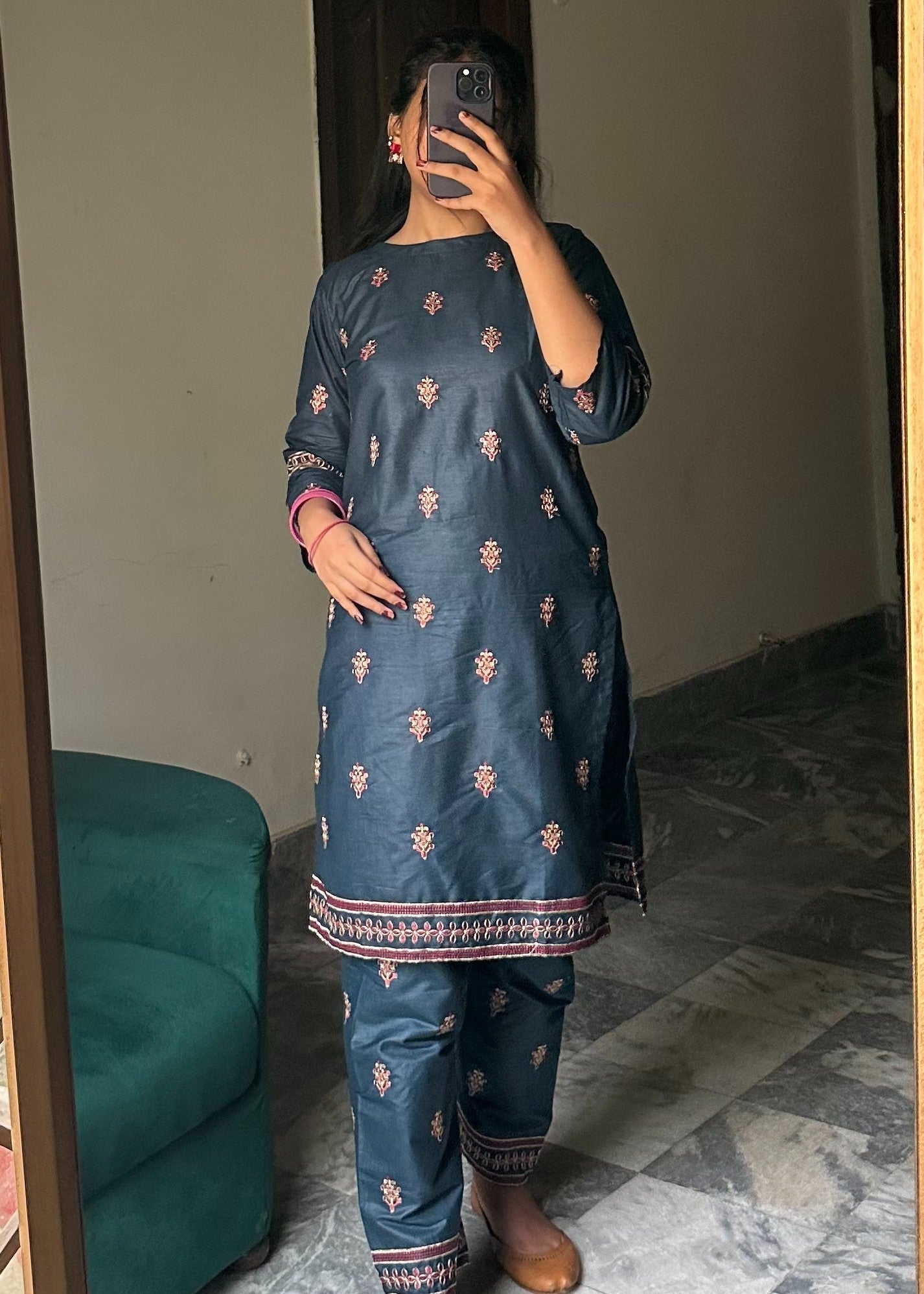 cotton Co Ord Sets in Teal