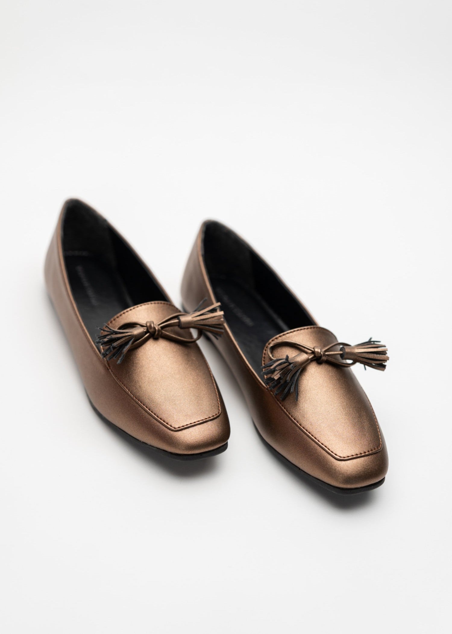 Loafers in Bronze orange by - High Quality Women Loafers CZY8517