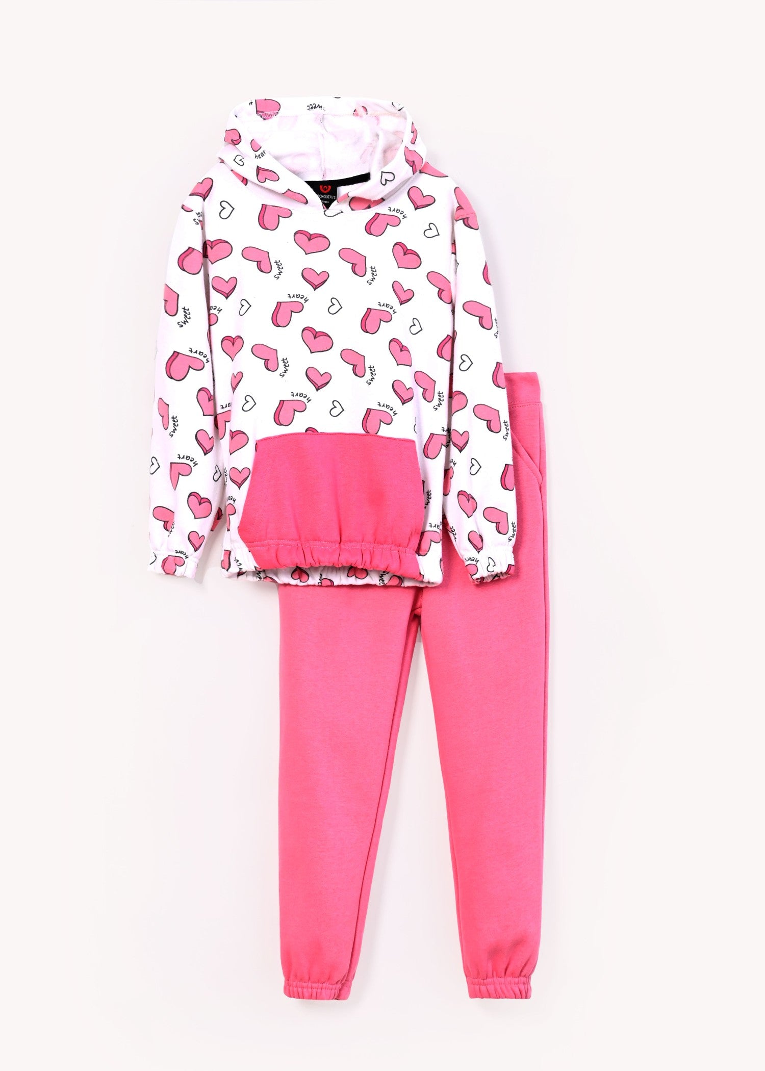 fleece Tracksuit in Pink