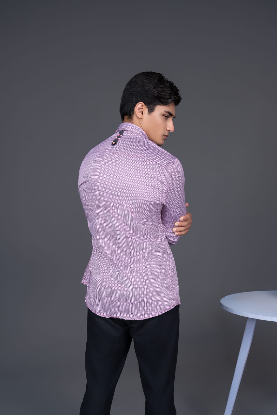 cotton viscose Casual Shirt in Lilac