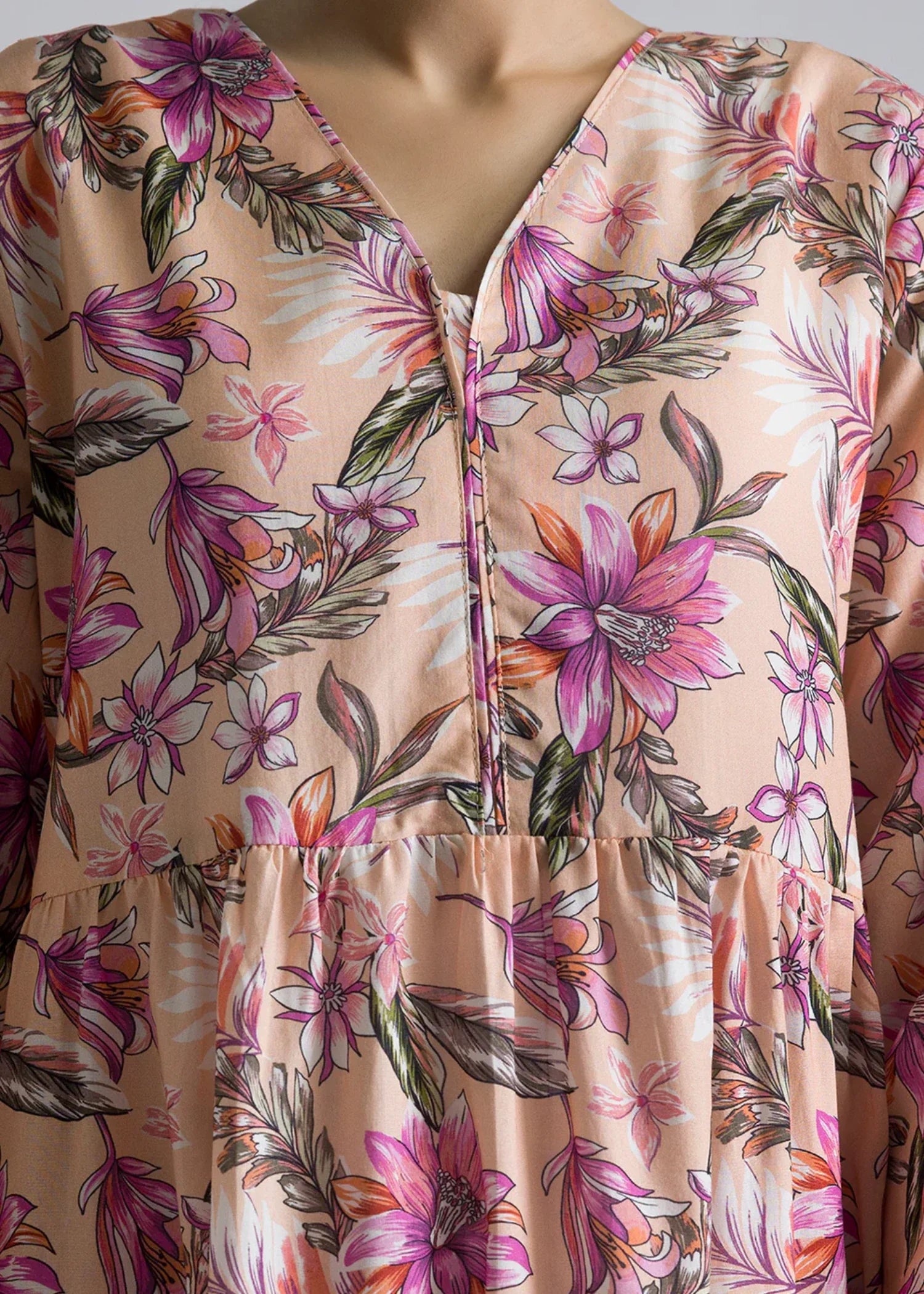 cambric Maxi in Peach pink