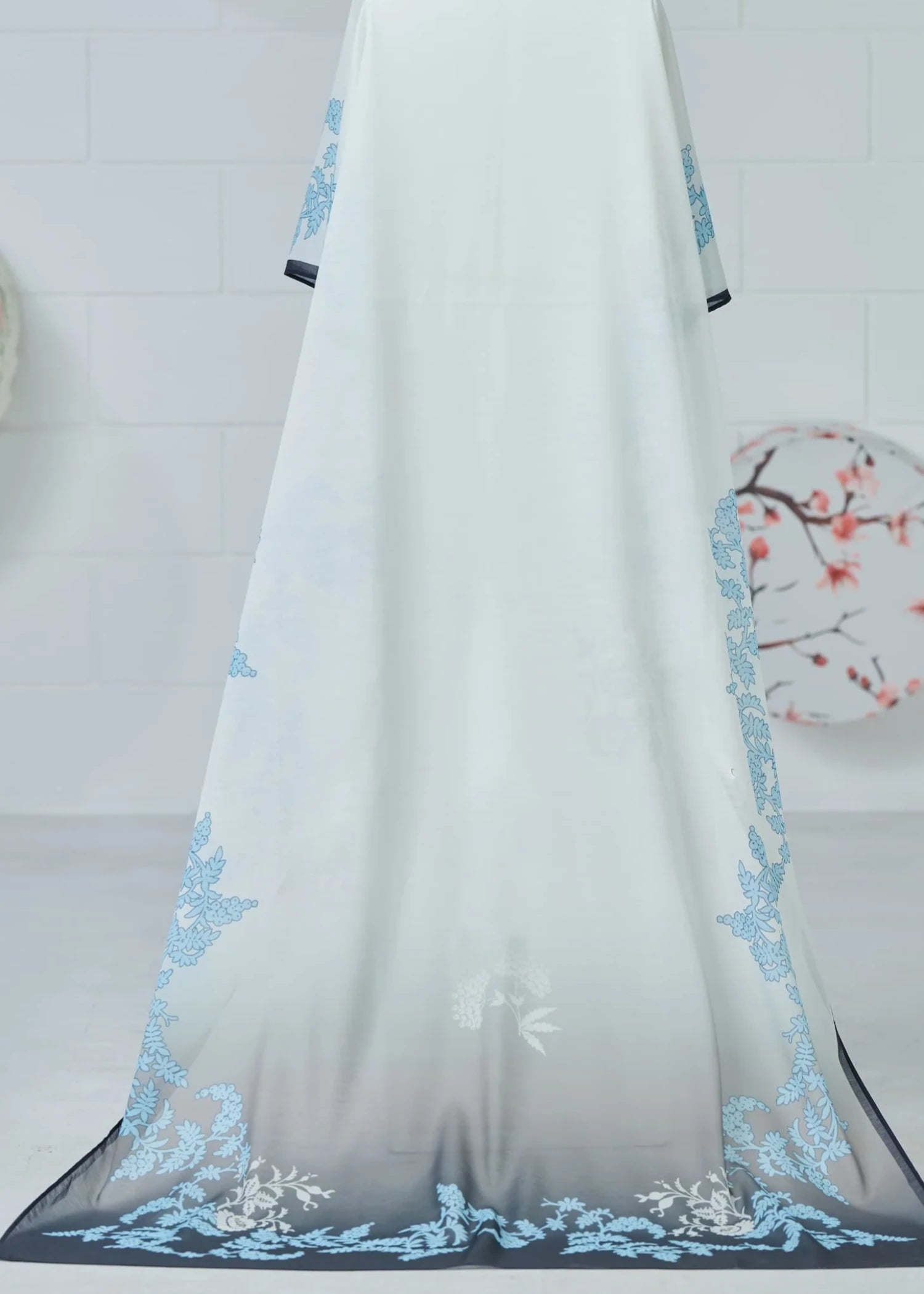 Dupatta in Ice blue Color by - Trendy Women Dupatta EDM7800