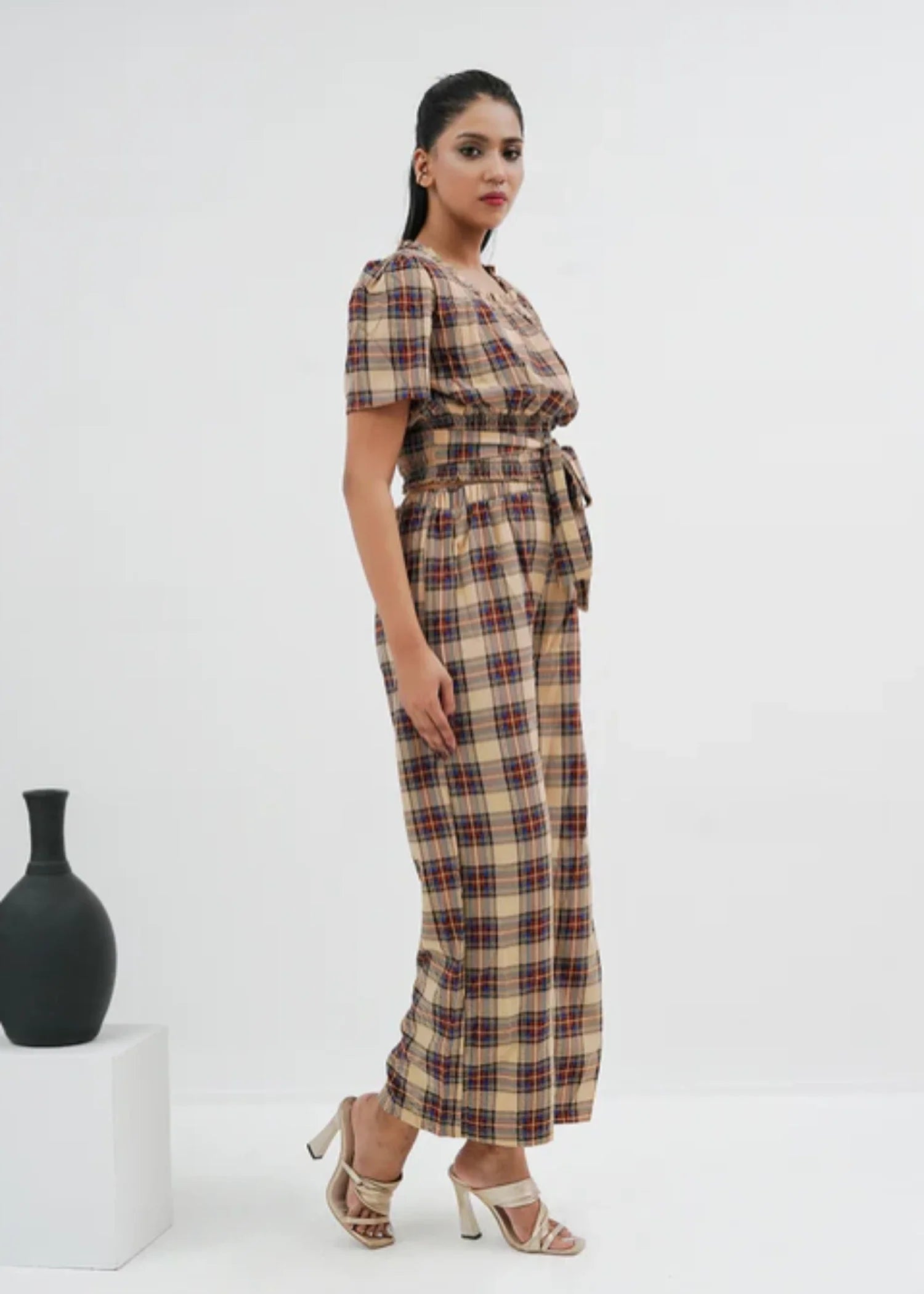 chiffon Co Ord Sets in Beige