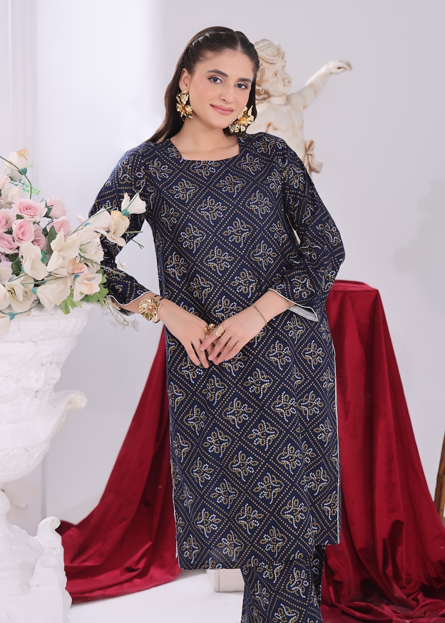 linen Co Ord Sets in Navy blue