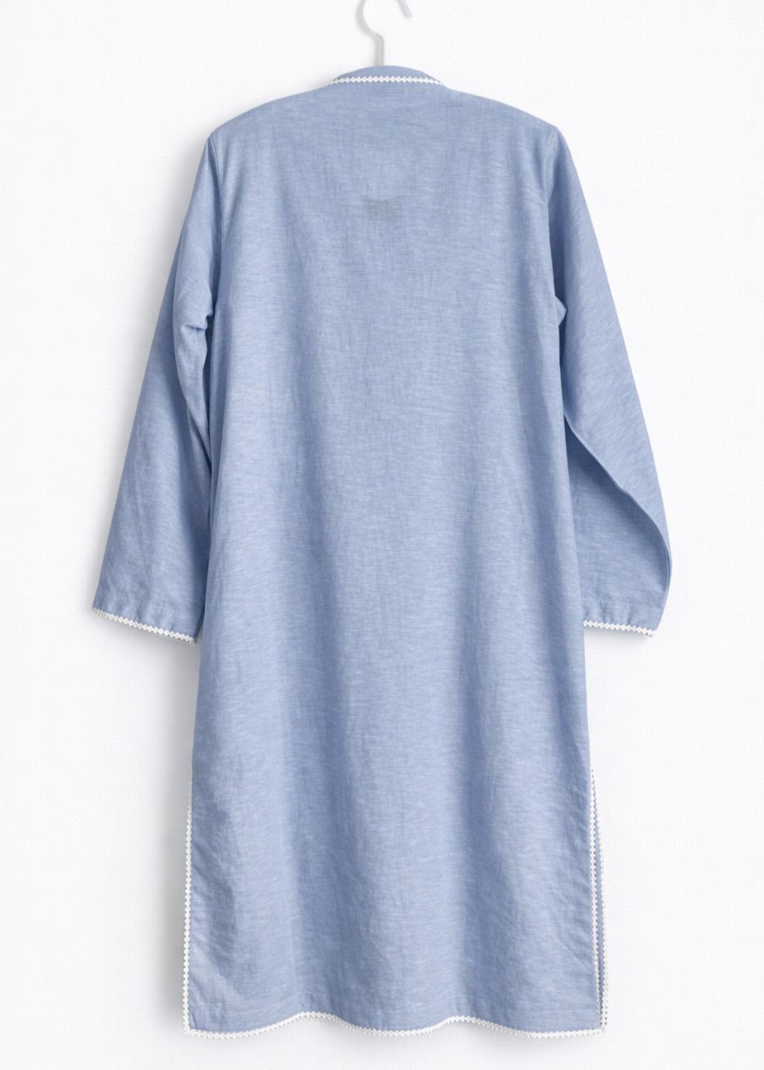 cotton krandi Kurta Set in Powder blue