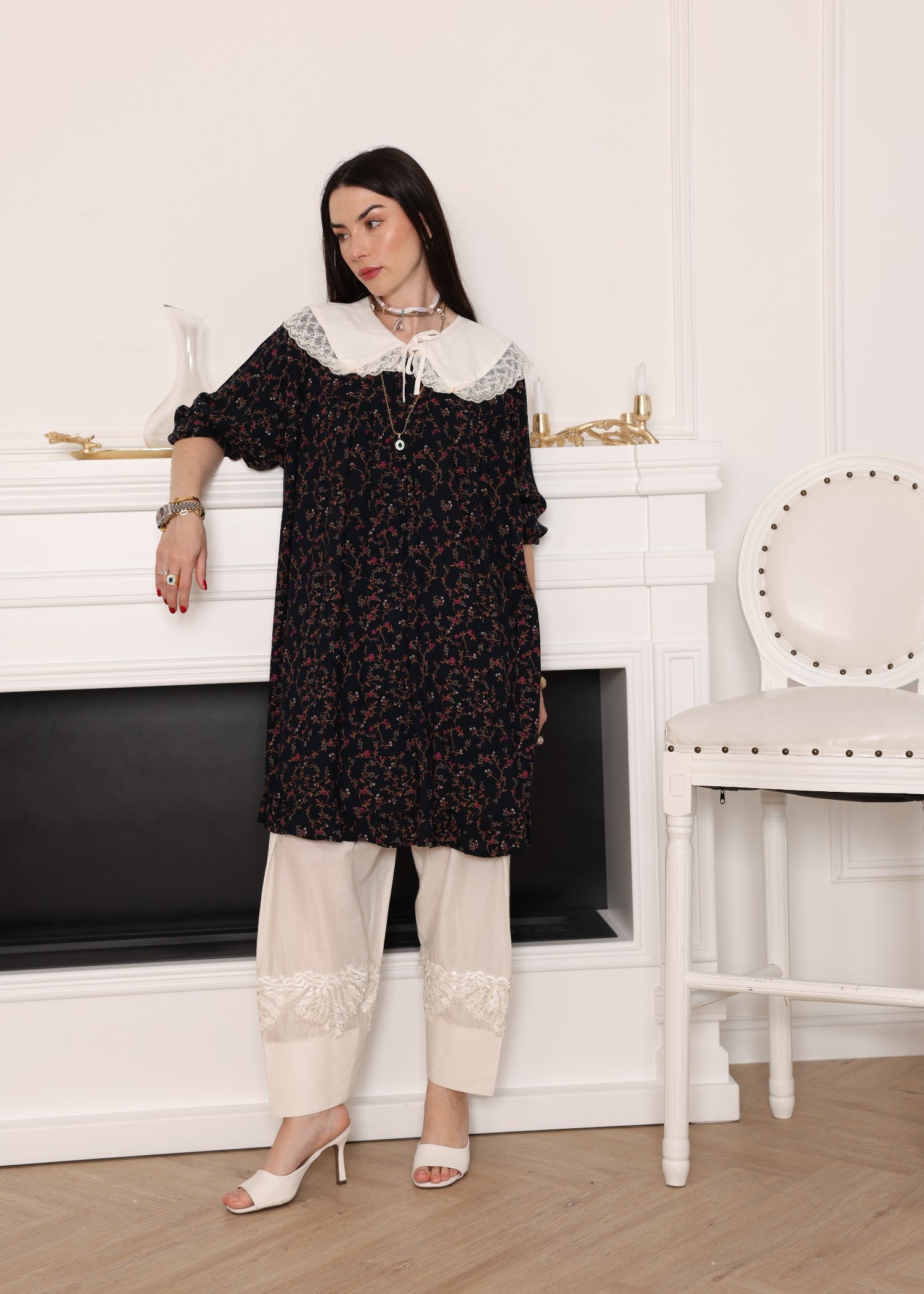 cotton Tunic in Black