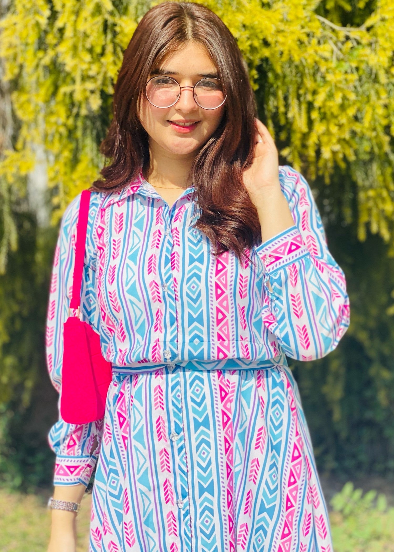 cotton viscose Dress in White