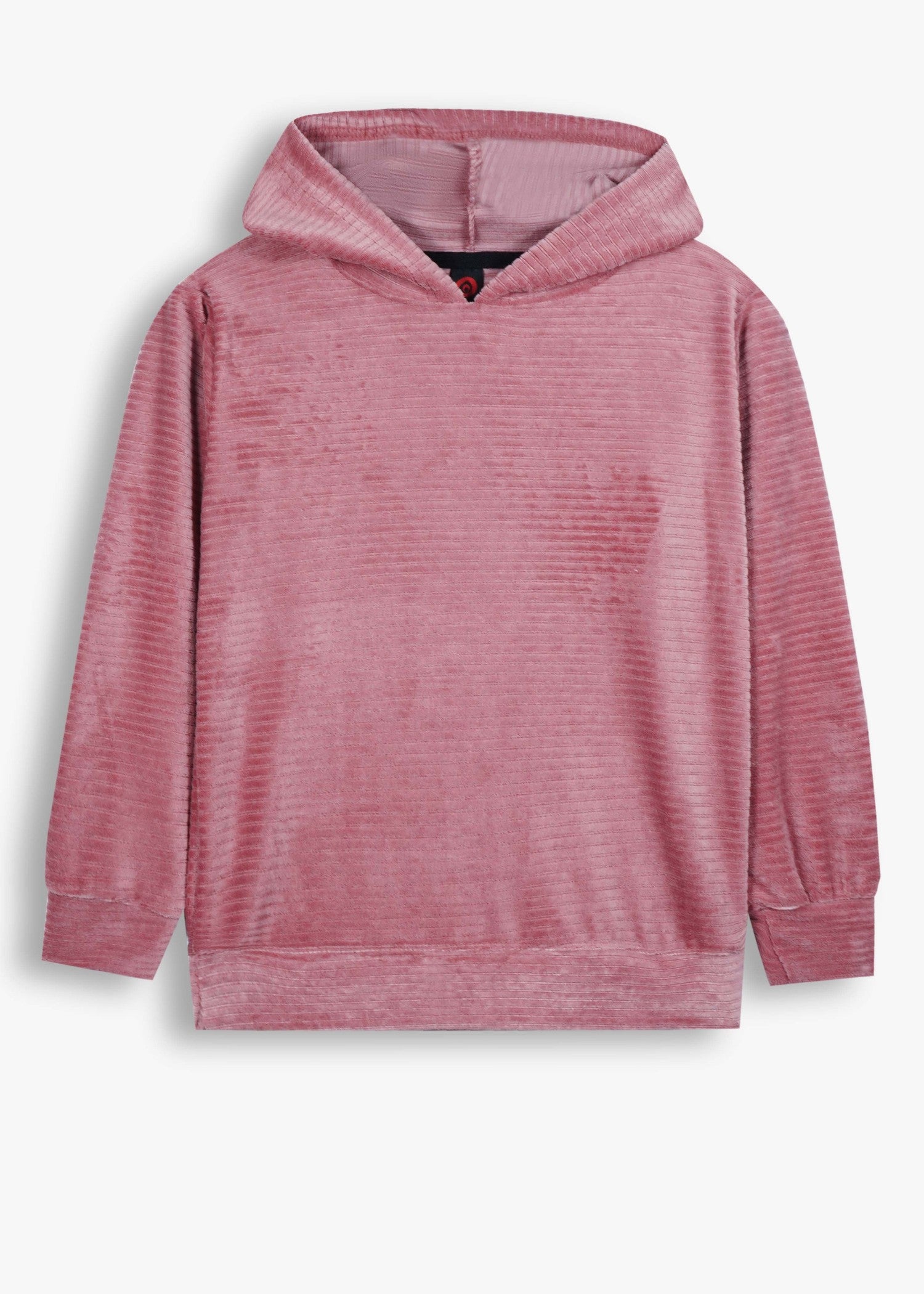velvet Hoodie in Pink