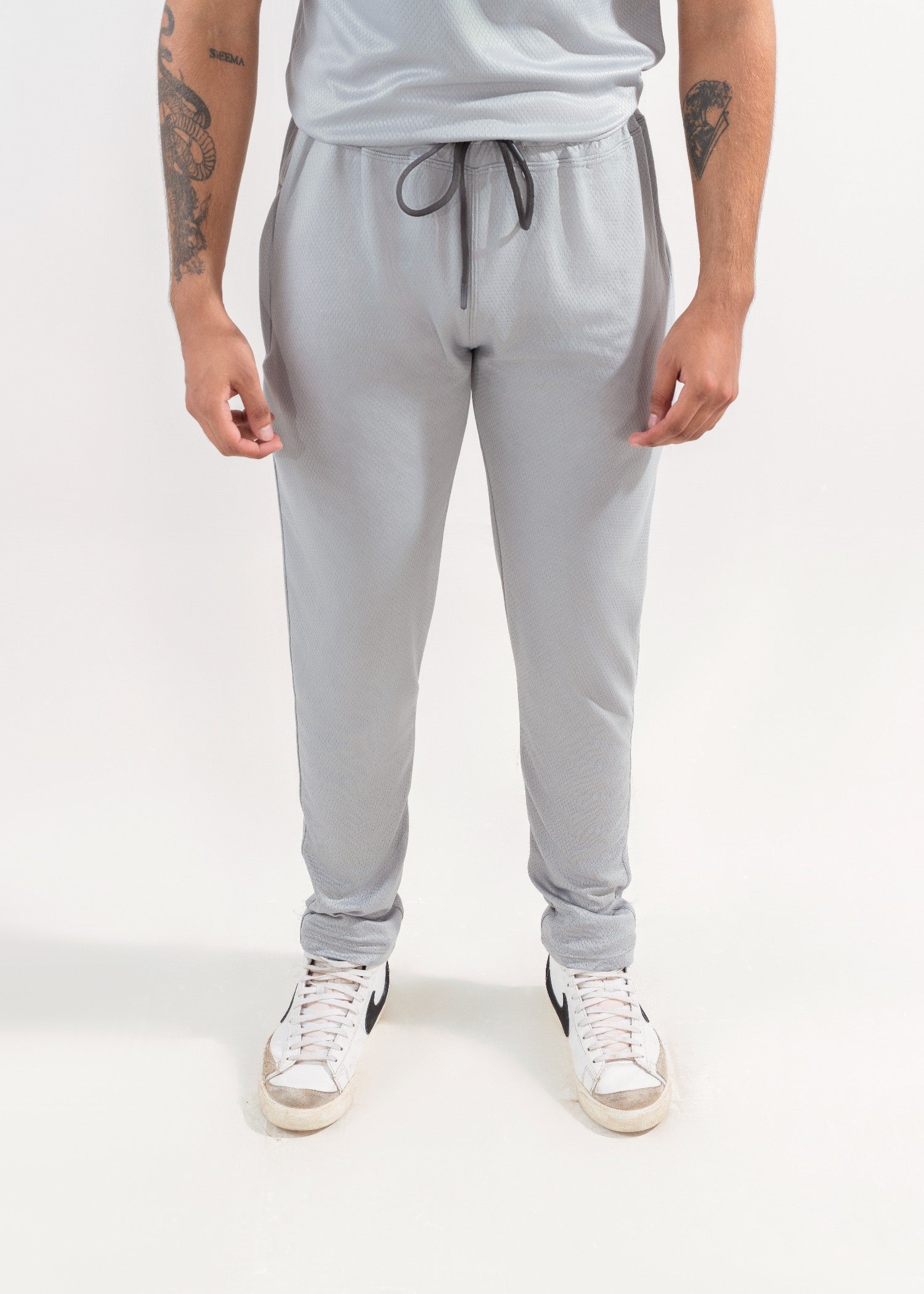 polyester Tracksuit in Light grey