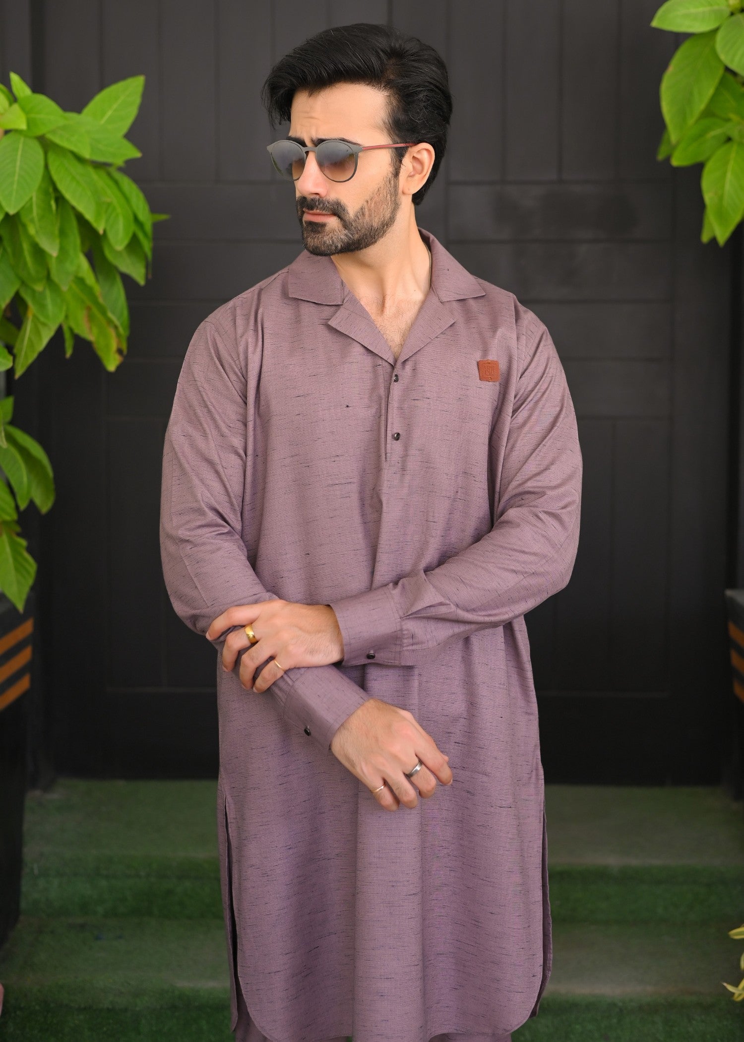 viscose Kurta Set in Mauve