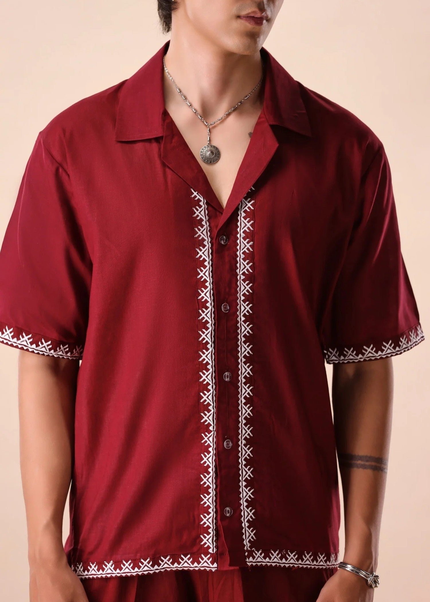 Co ord Set in Maroon