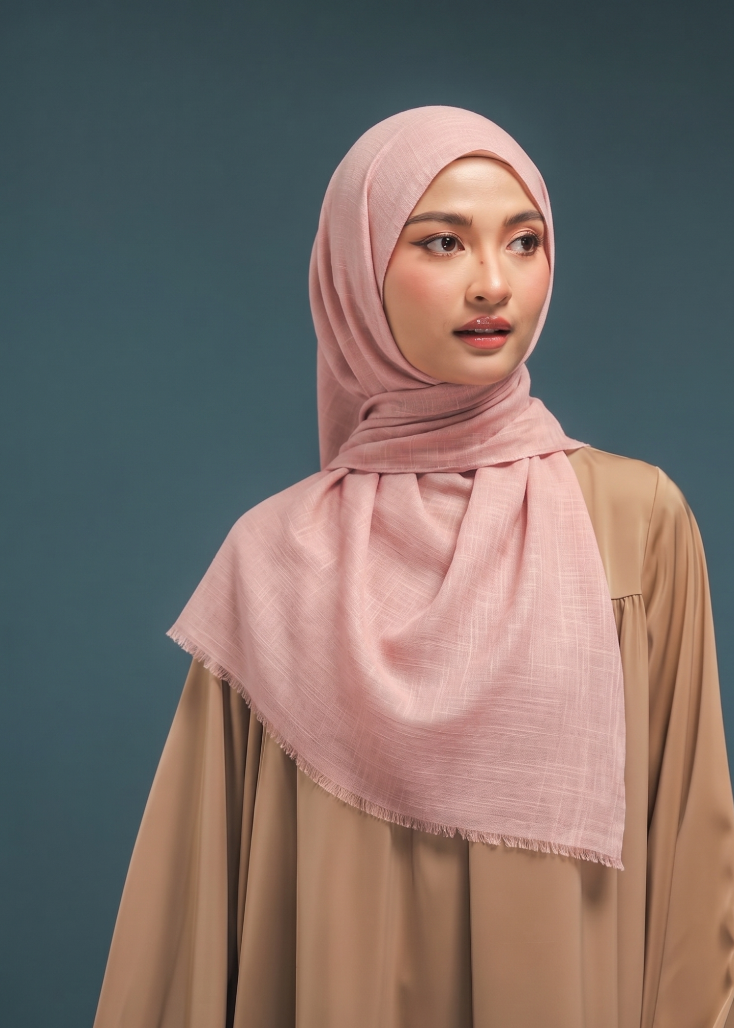 lawn Hijab in Blush pink