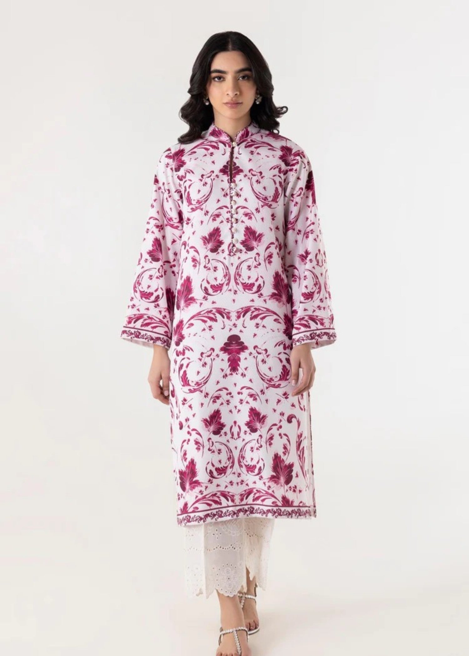 jacquard Kurti in Multi