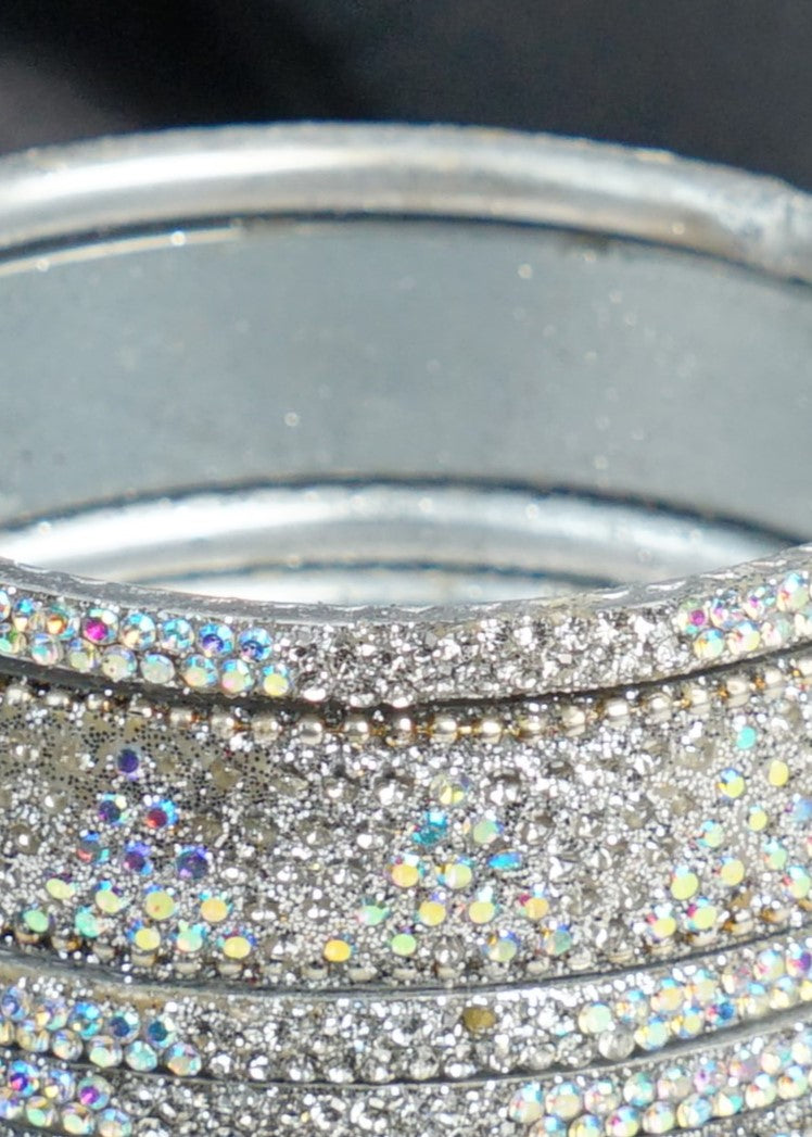 Bangles in Silver Color by - Trendy Women Bangles WLA3970