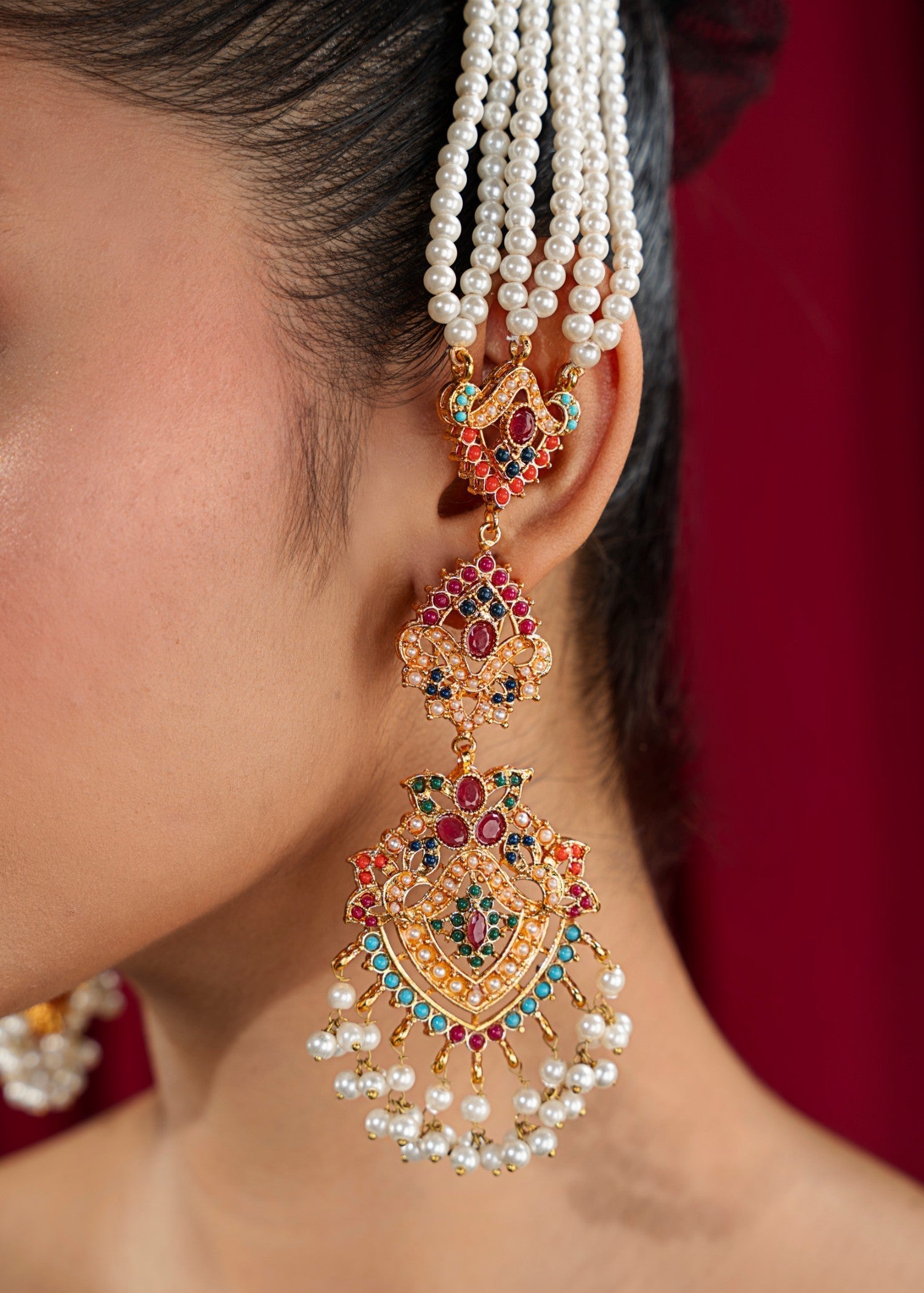 Jewelry Set in Multi Color by - Trendy Women Jewelry Set SDP2104