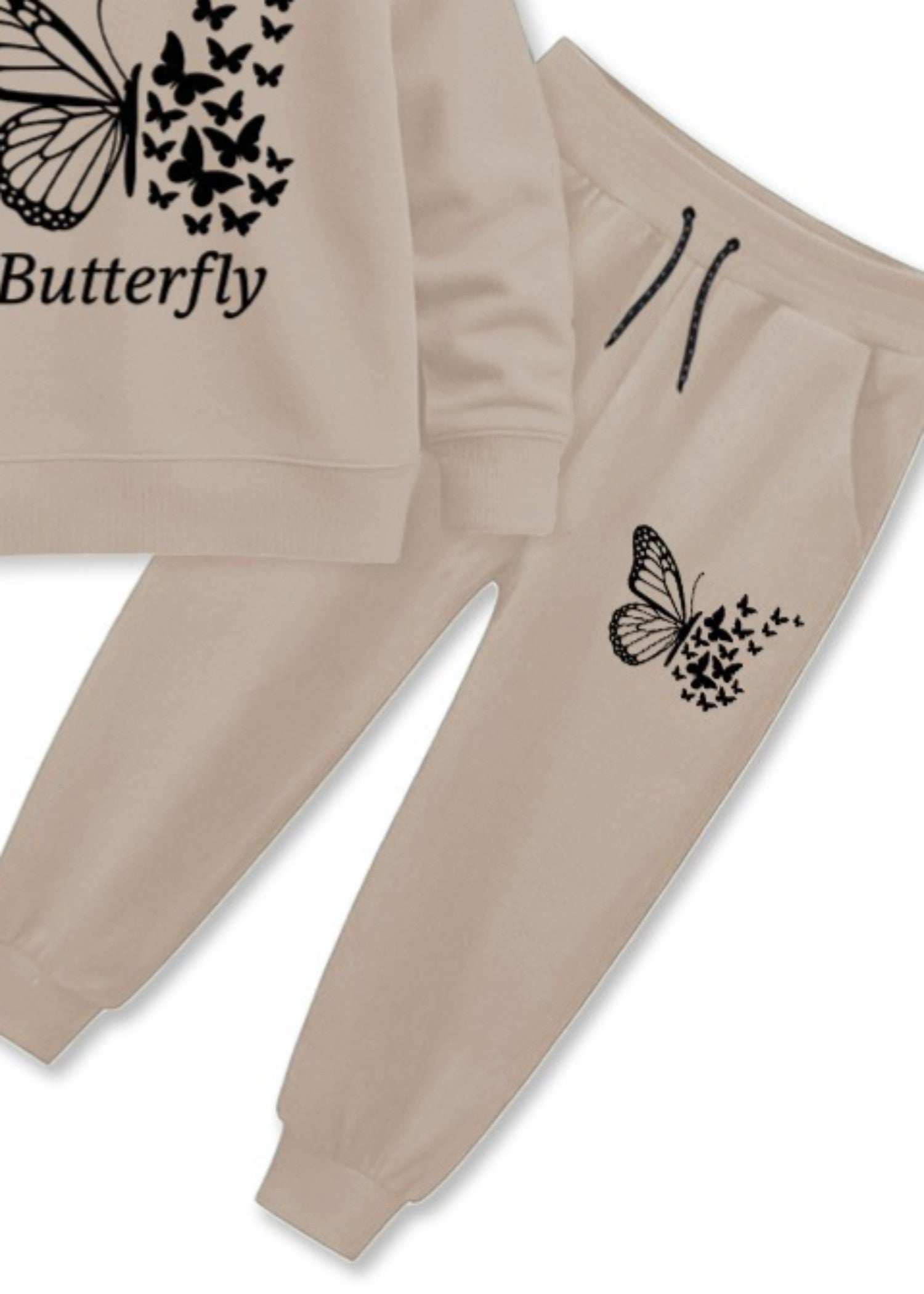 fleece Hoodie in Tan brown