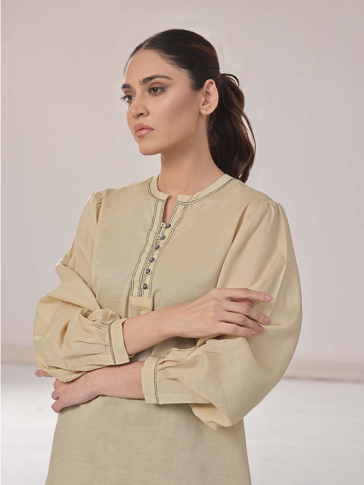 cotton Tunic in Beige