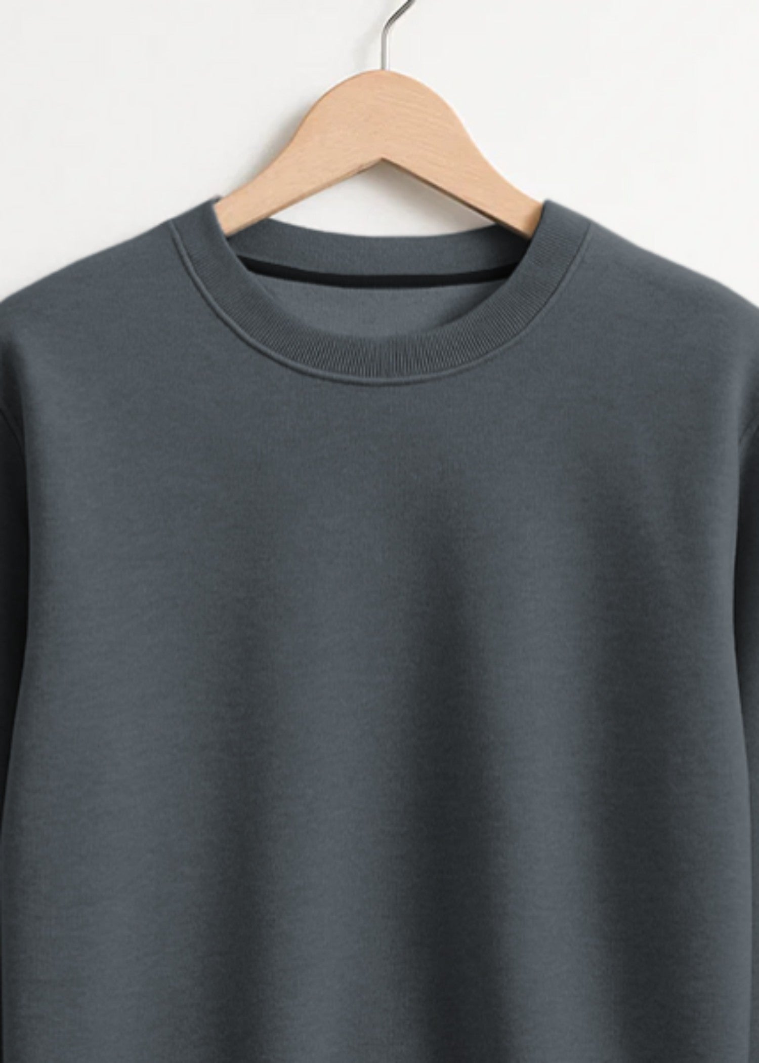 fleece Sweatshirt in Steal grey
