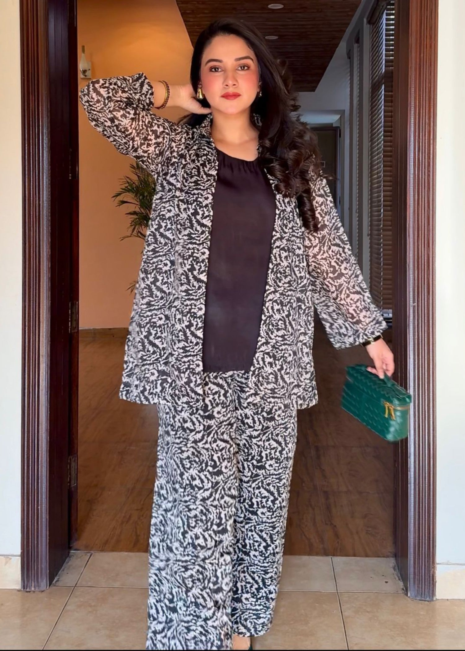 chiffon Co Ord Sets in Black