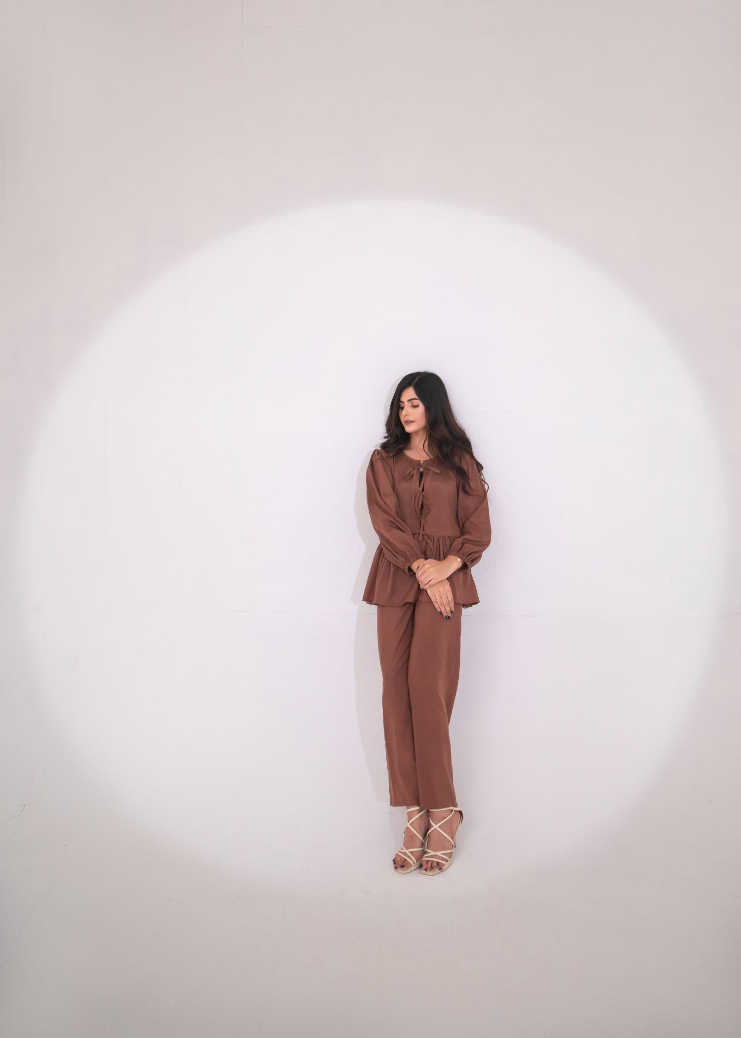 tropical Co Ord Sets in Chocolate brown