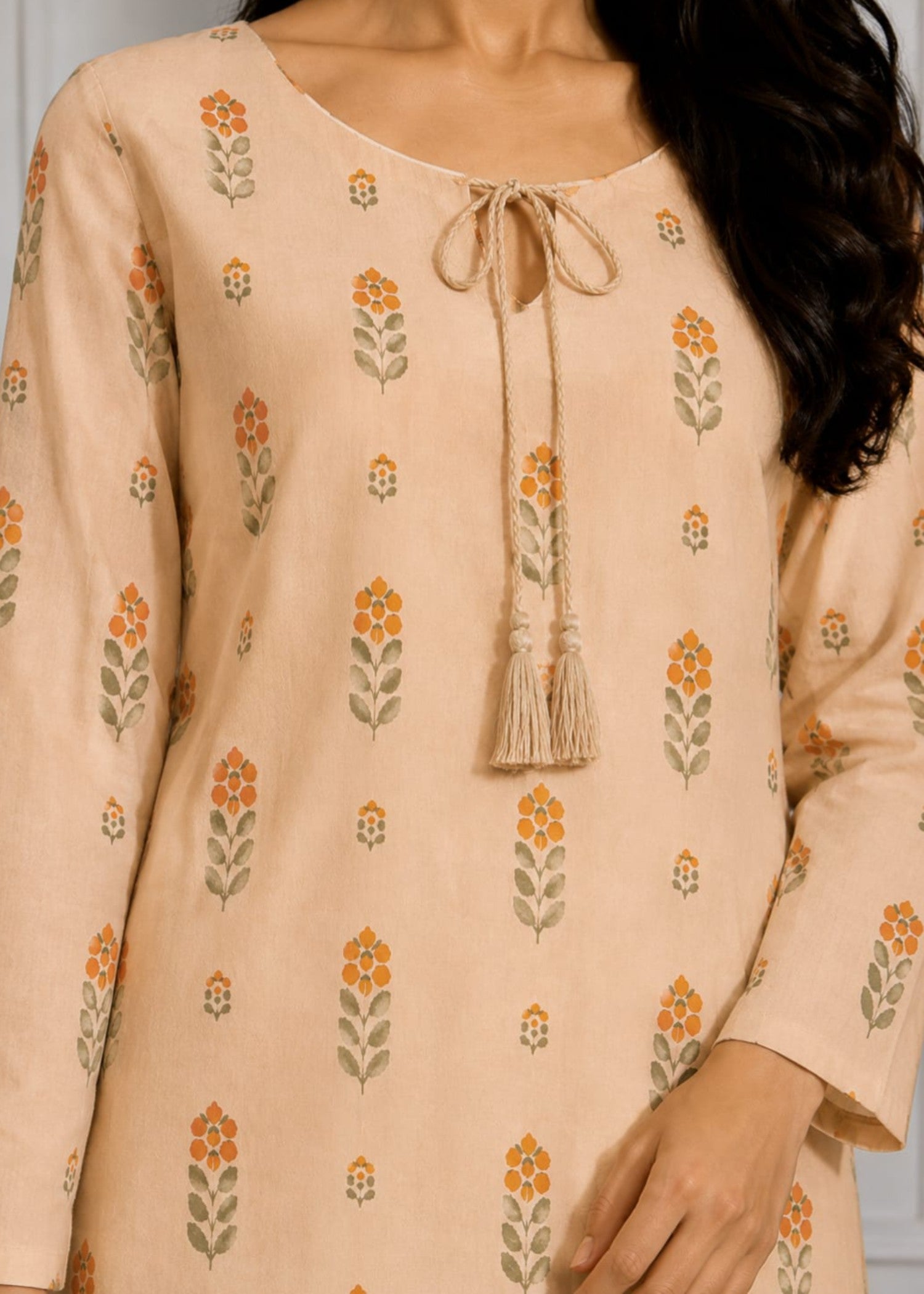 cotton Co Ord Sets in Beige
