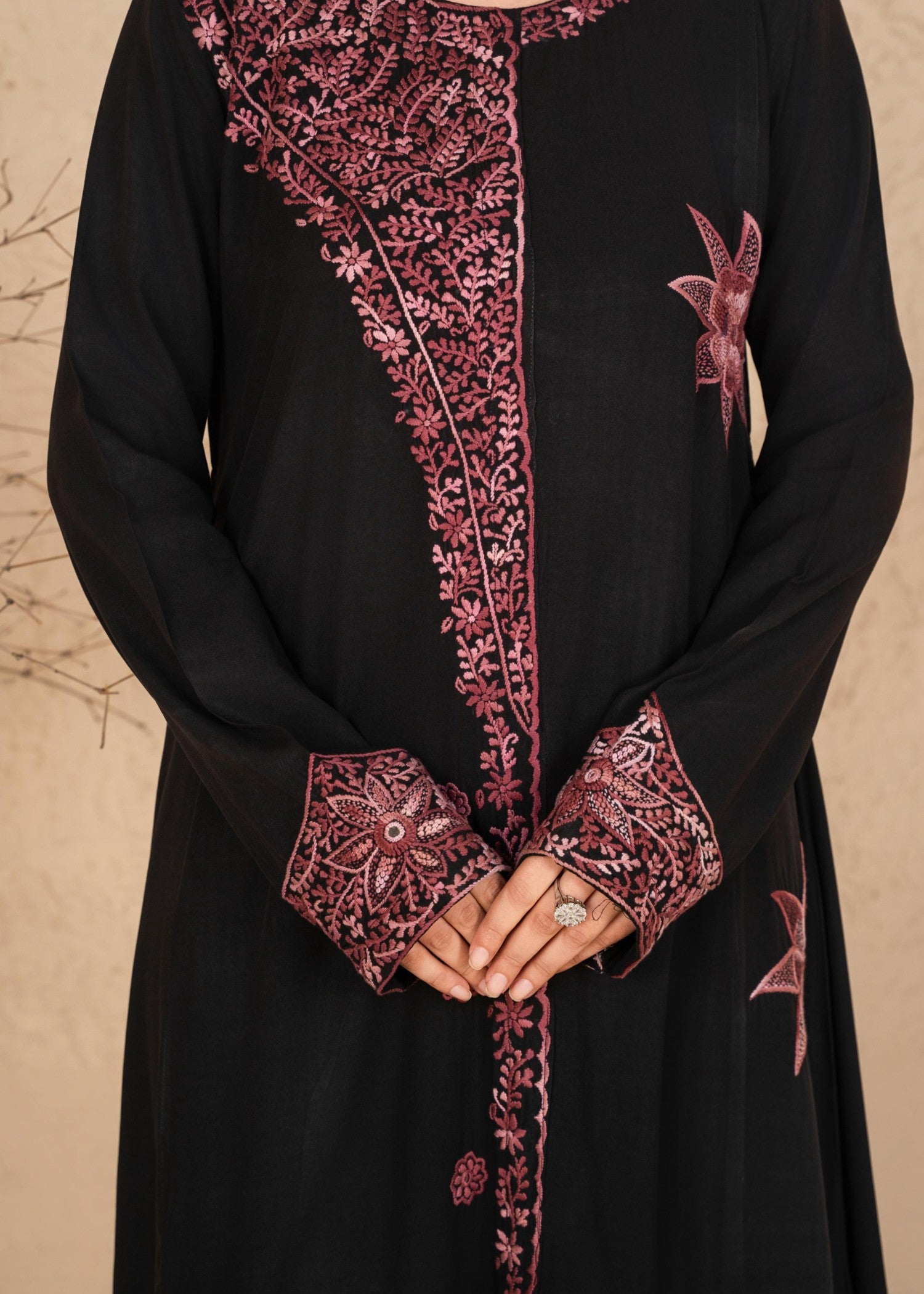 viscose Pishwas in Black
