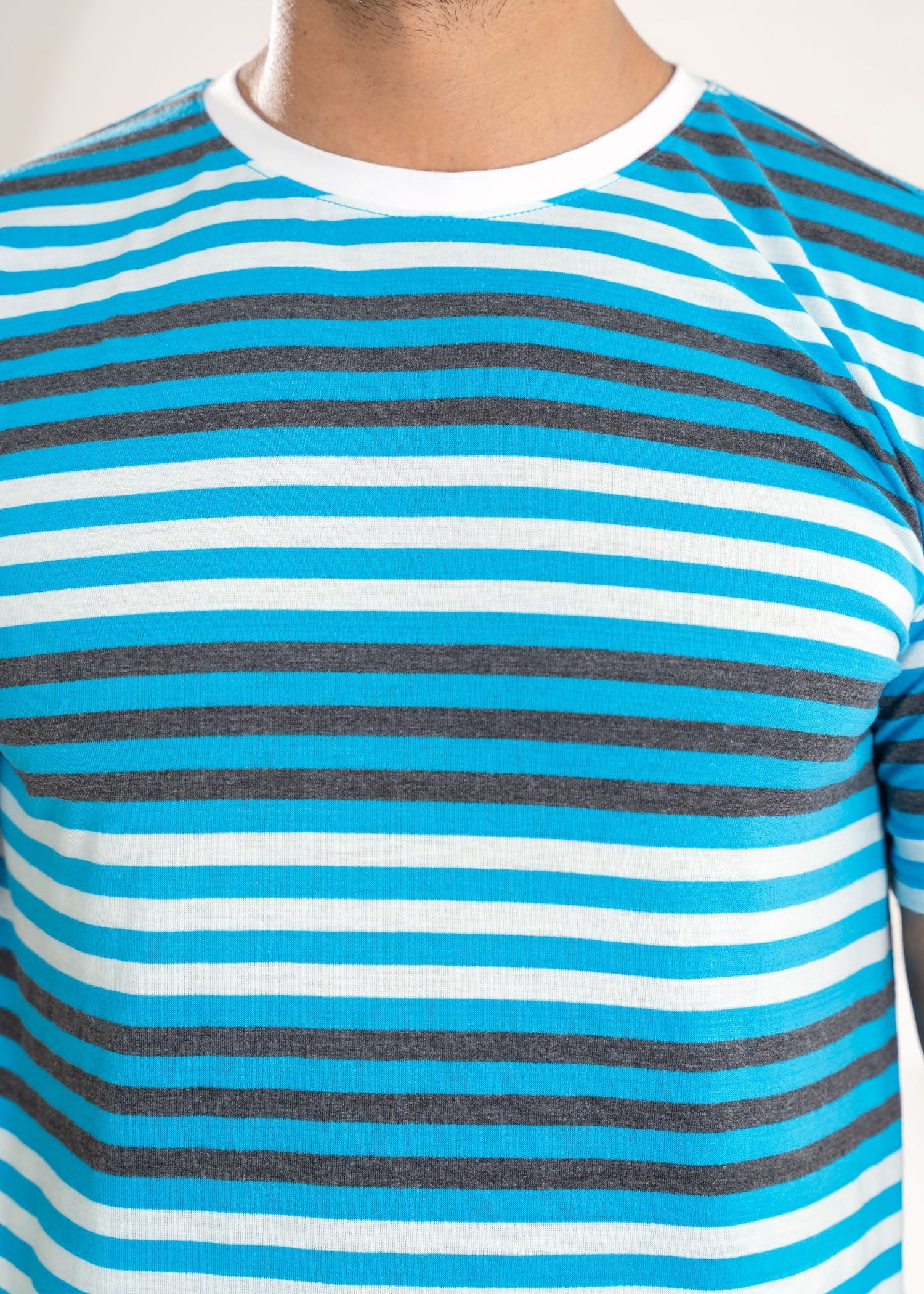 cotton T Shirt in Turquoise