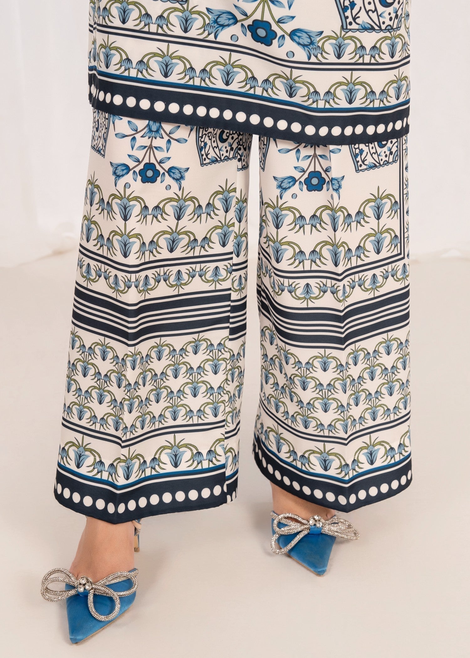 poly silk Co Ord Sets in White