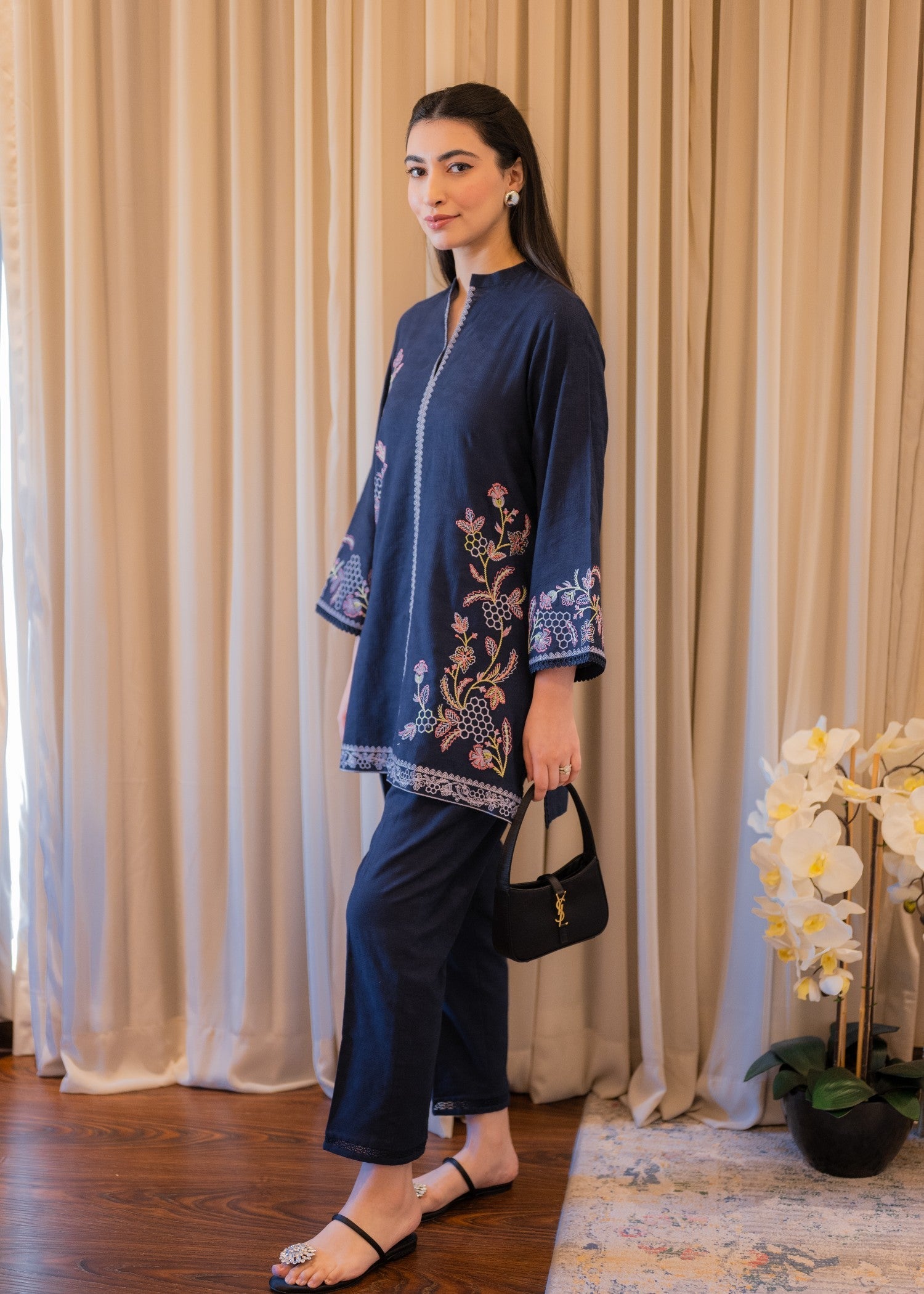 dobby Co Ord Sets in Blue